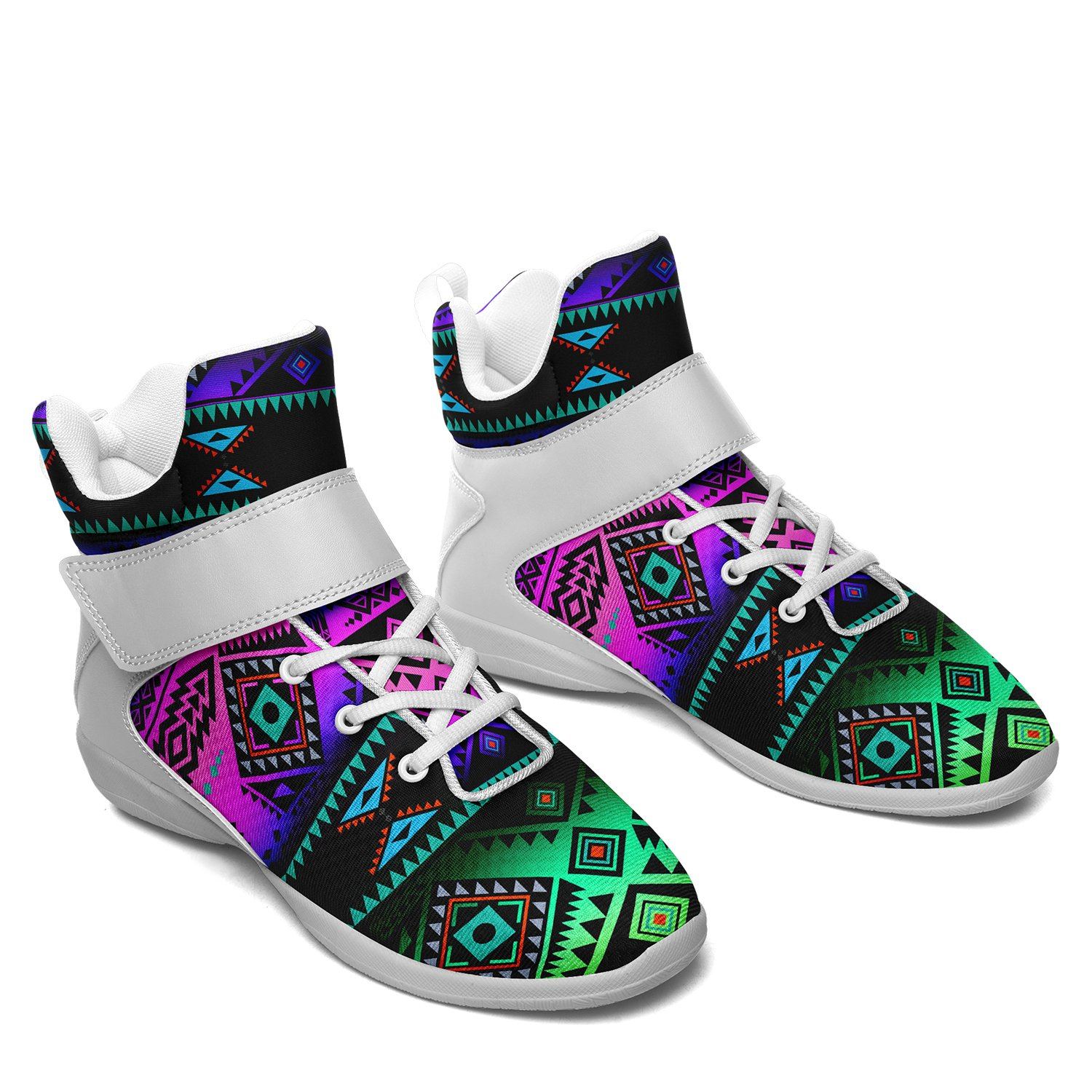 California Coast Sunrise Ipottaa Basketball / Sport High Top Shoes - White Sole 49 Dzine