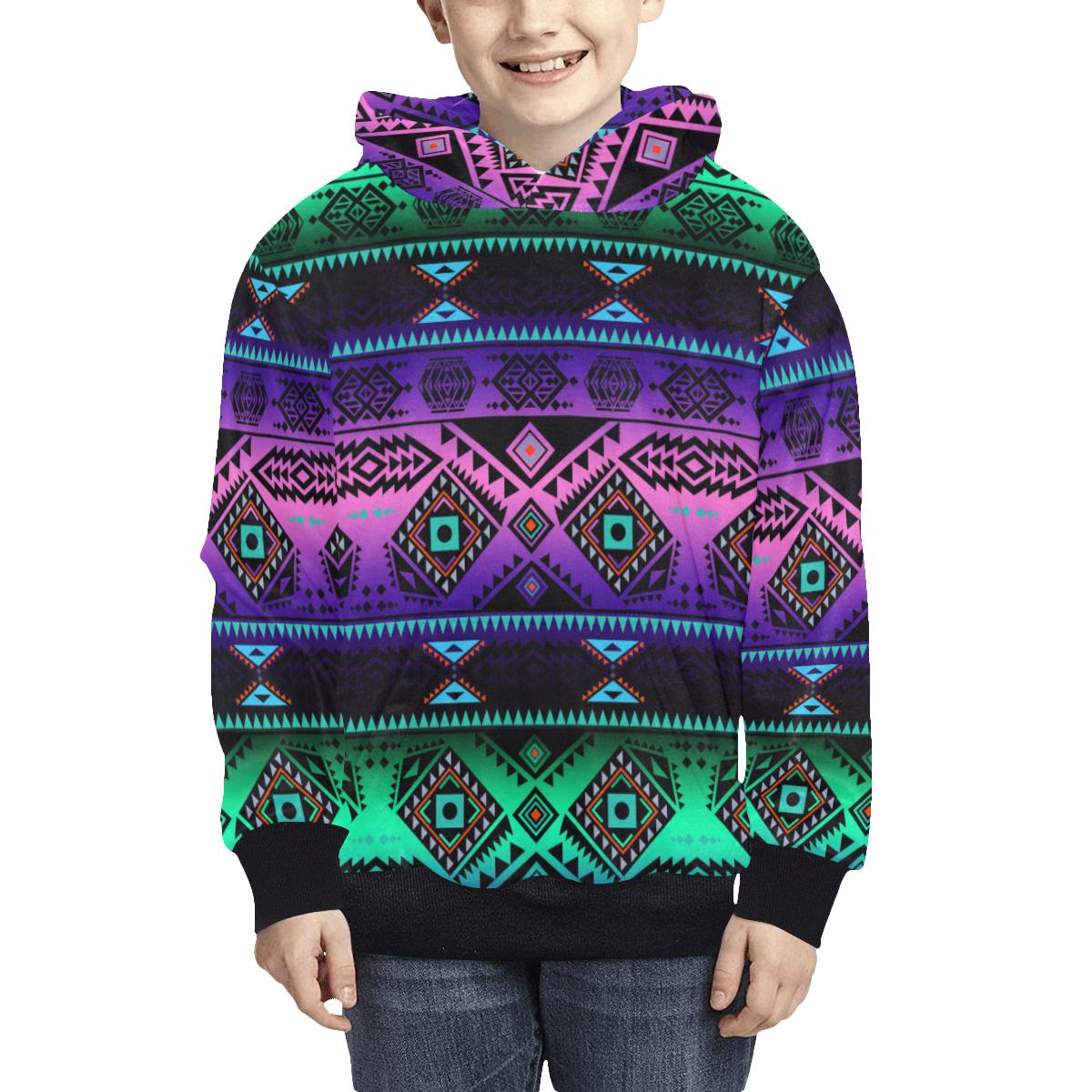 California Coast Sunrise Kids' All Over Print Hoodie (Model H38) Kids' AOP Hoodie (H38) e-joyer