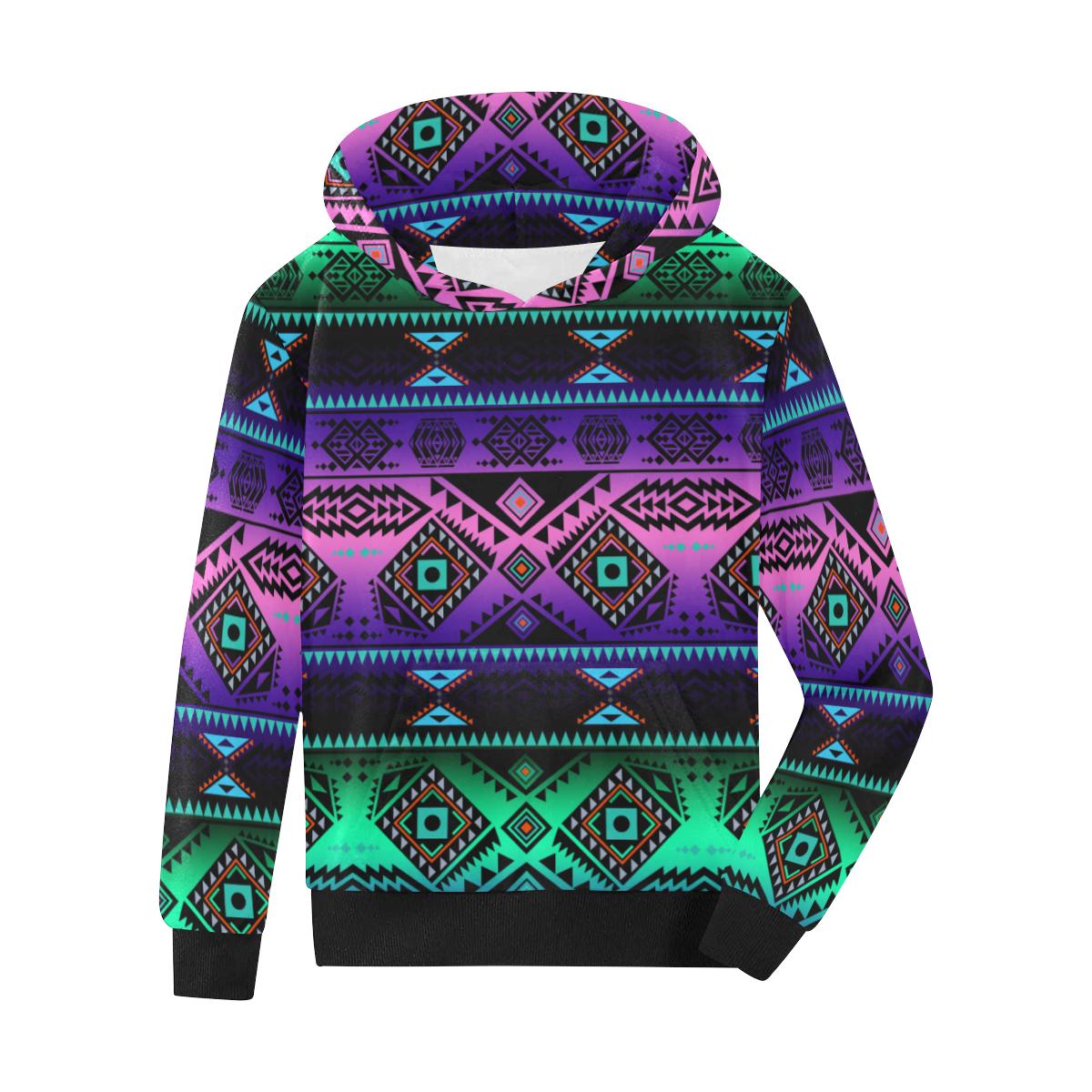 California Coast Sunrise Kids' All Over Print Hoodie (Model H38) Kids' AOP Hoodie (H38) e-joyer