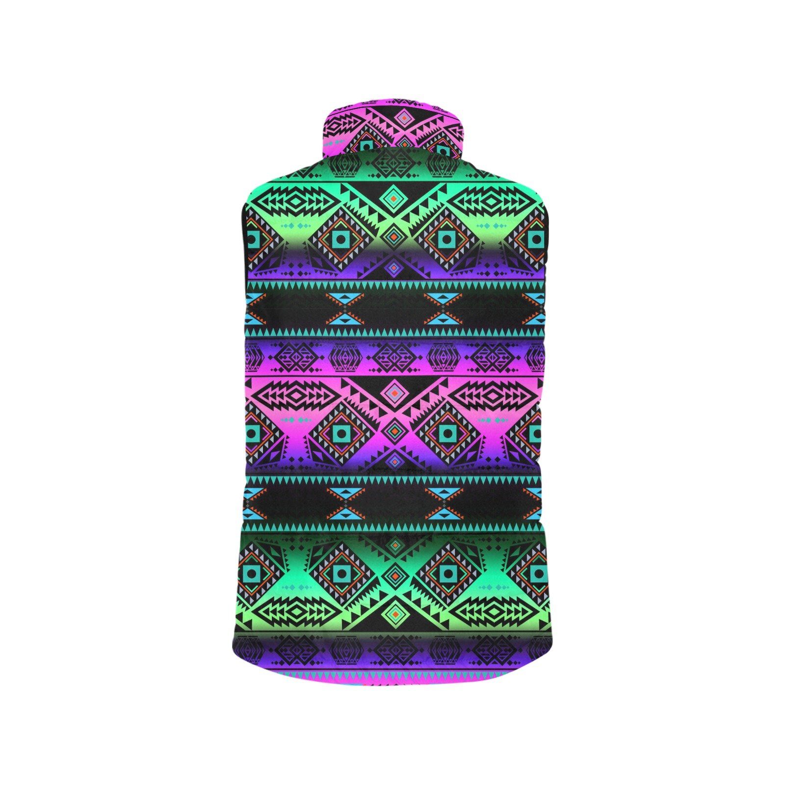 California Coast Sunrise Men's Padded Vest Jacket (Model H44) Men's Padded Vest Jacket (H44) e-joyer