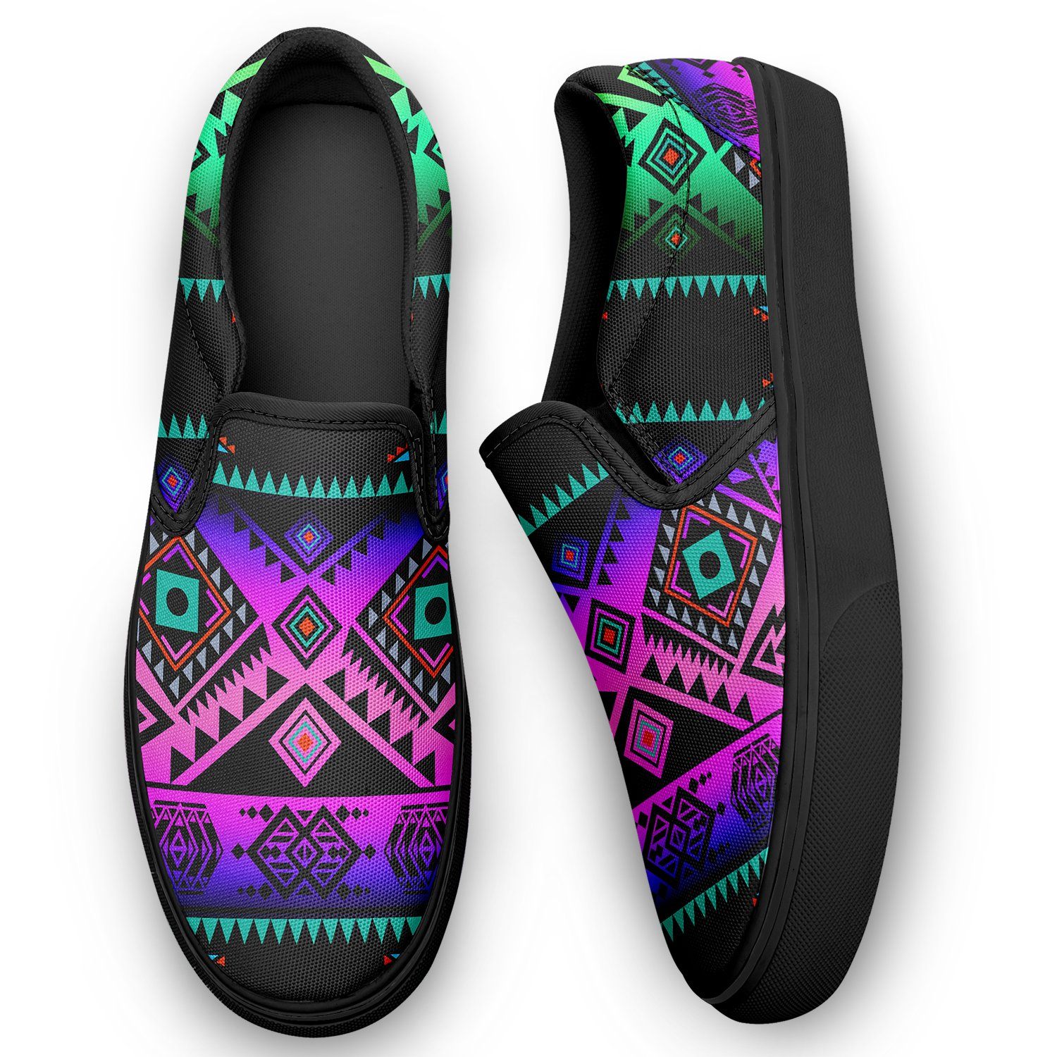 California Coast Sunrise Otoyimm Canvas Slip On Shoes 49 Dzine