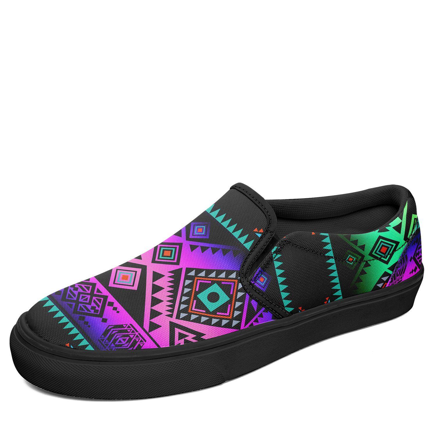 California Coast Sunrise Otoyimm Kid's Canvas Slip On Shoes 49 Dzine US Youth 1 / EUR 32 Black Sole
