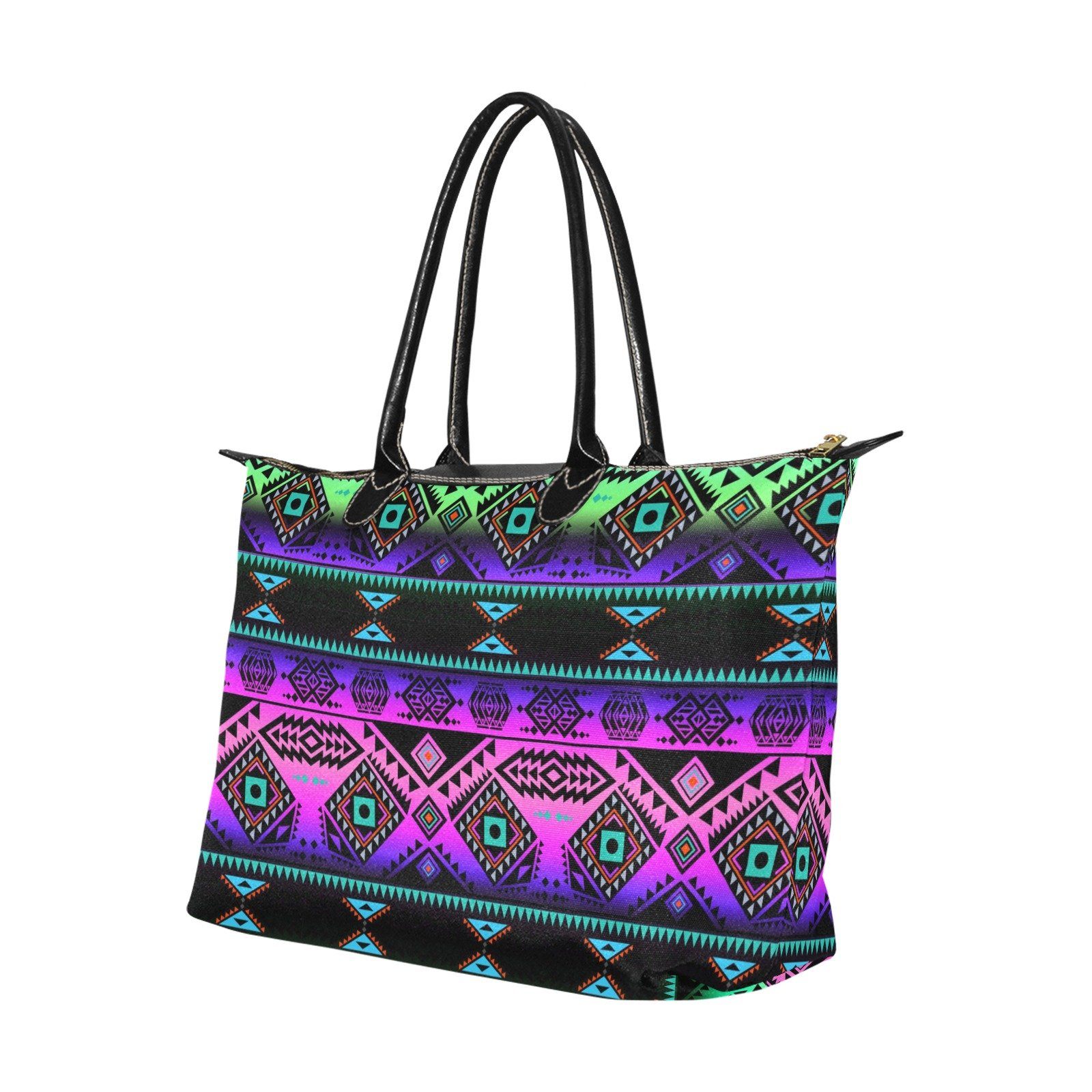California Coast Sunrise Single-Shoulder Lady Handbag (Model 1714) bag e-joyer