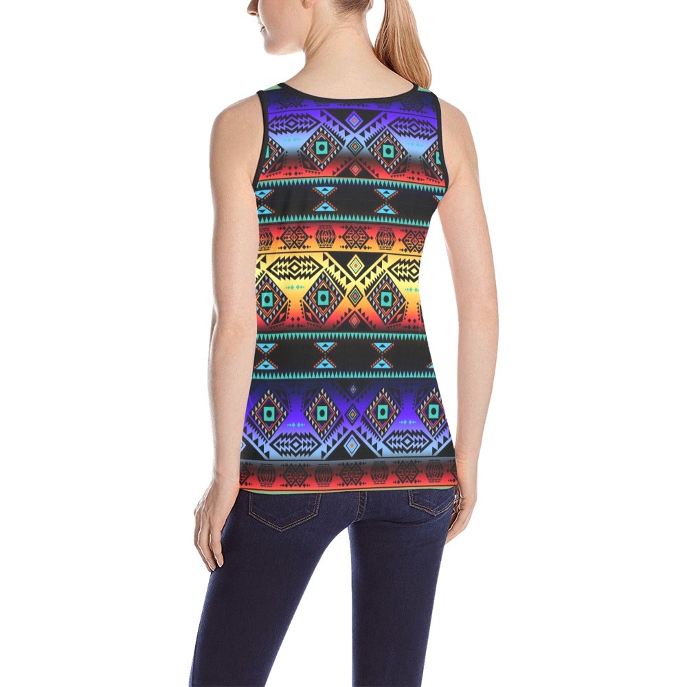 California Coast Sunset All Over Print Tank Top for Women (Model T43) All Over Print Tank Top for Women (T43) e-joyer