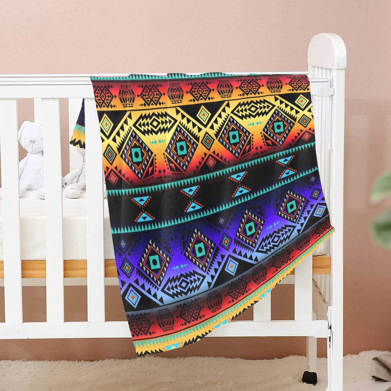 California Coast Sunset Baby Blanket 30"x40" Baby Blanket 30"x40" e-joyer