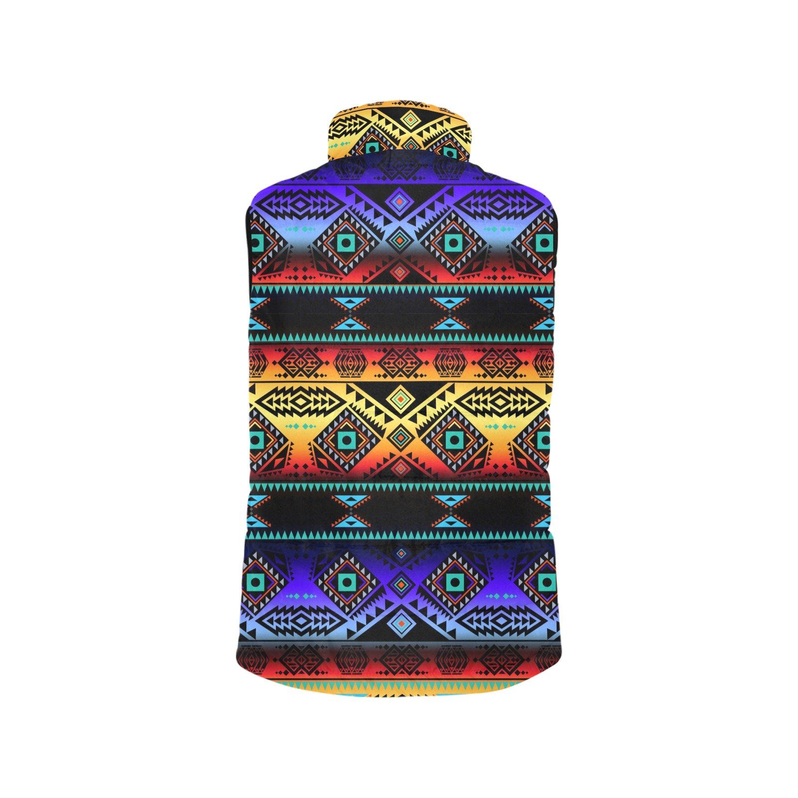 California Coast Sunset Men's Padded Vest Jacket (Model H44) Men's Padded Vest Jacket (H44) e-joyer