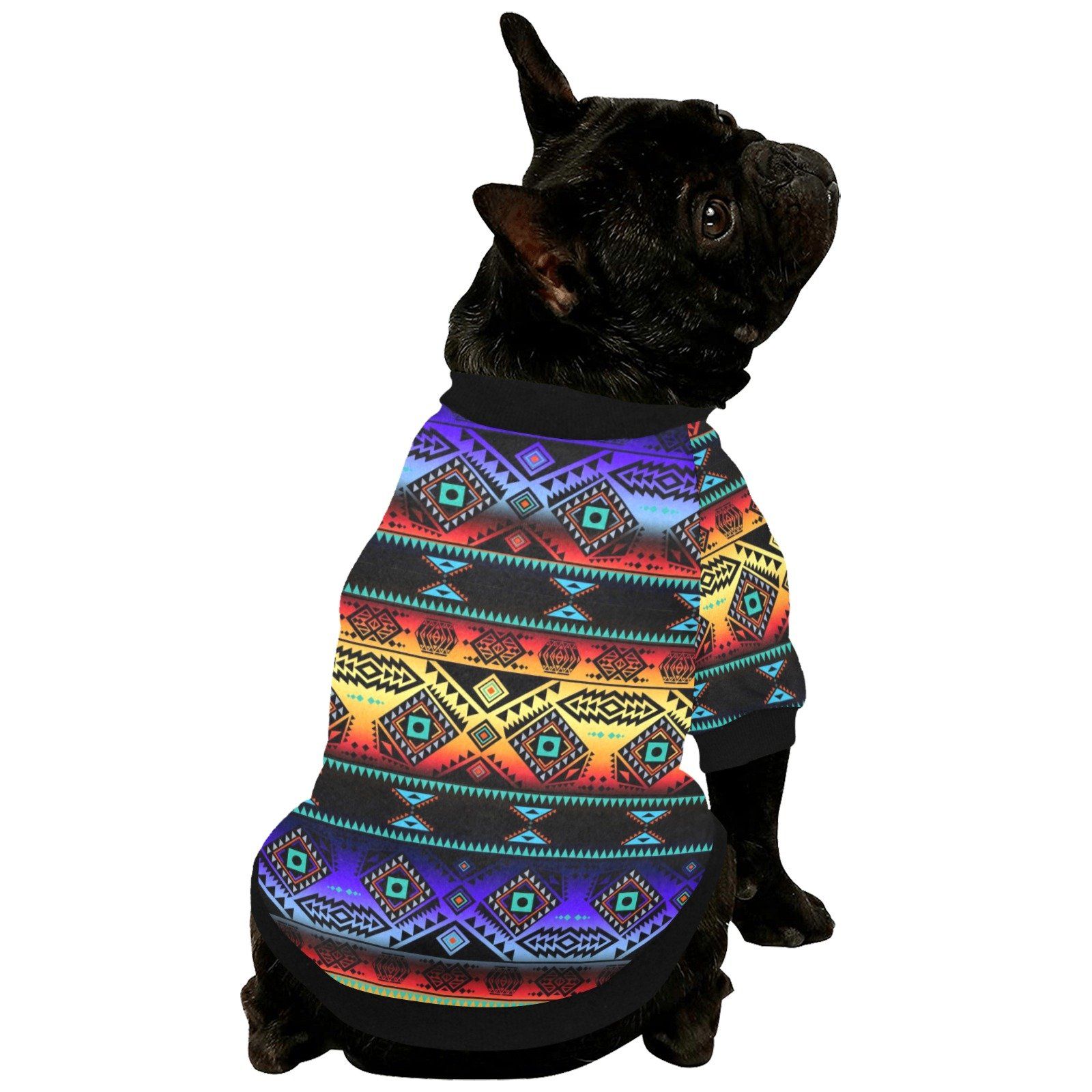 California Coast Sunset Pet Dog Round Neck Shirt Pet Dog Round Neck Shirt e-joyer