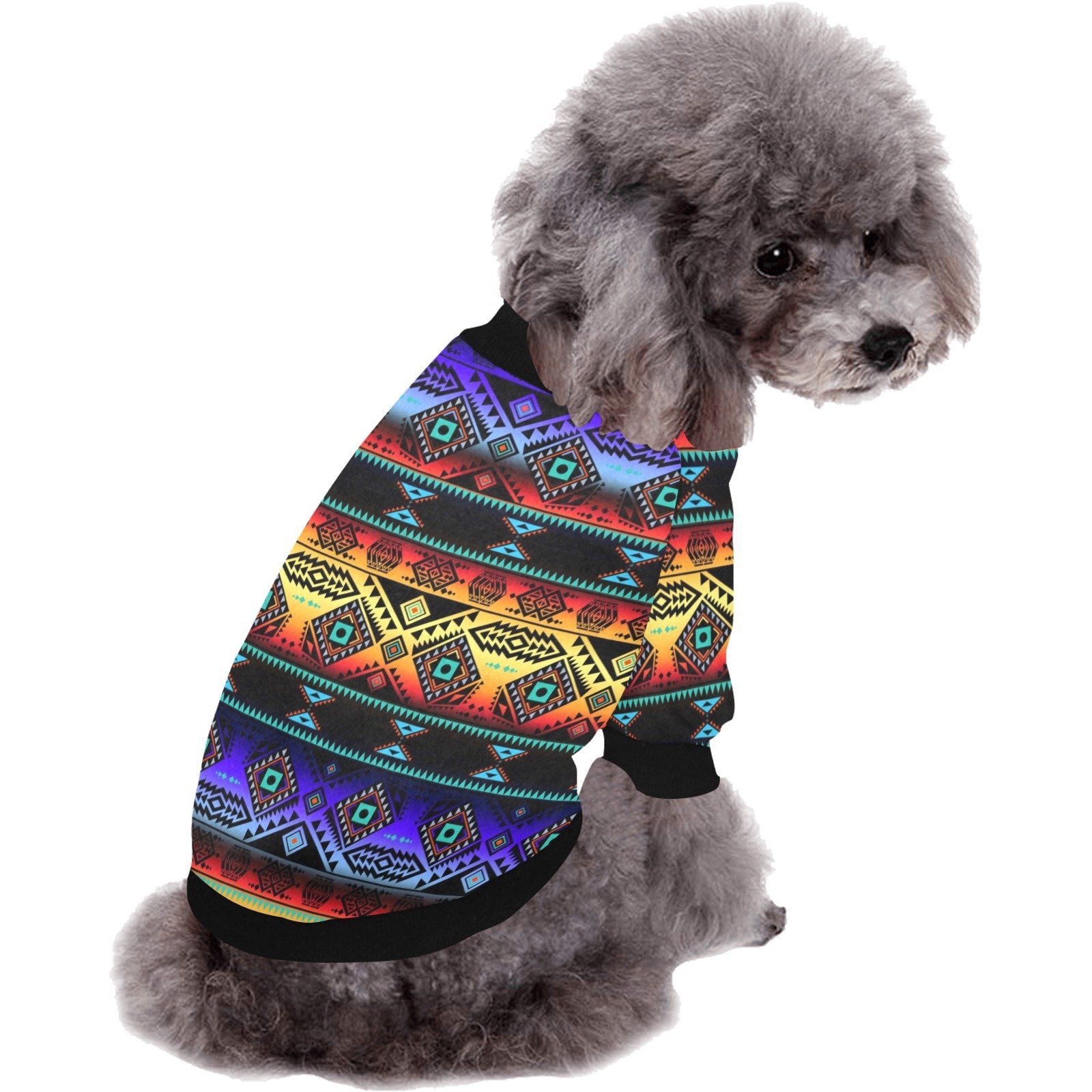 California Coast Sunset Pet Dog Round Neck Shirt Pet Dog Round Neck Shirt e-joyer