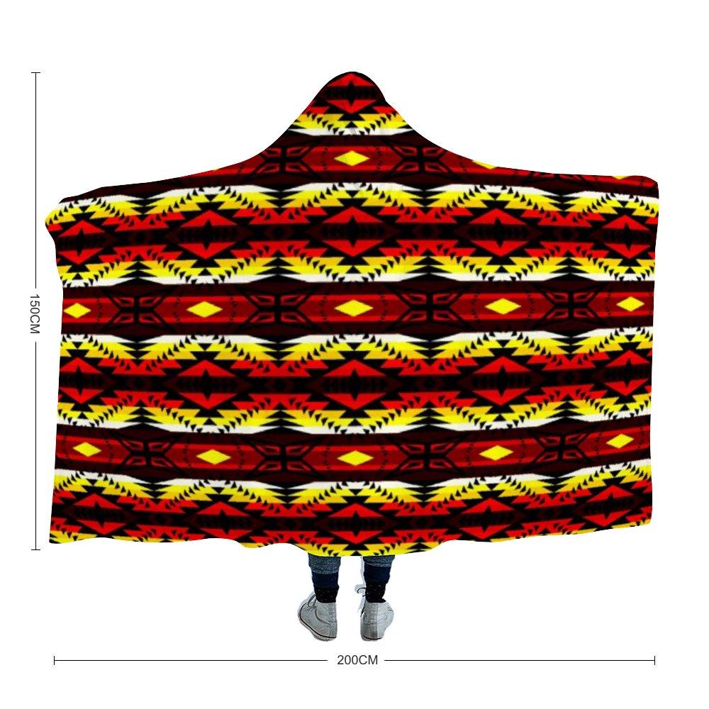 Canyon War Party Hooded Blanket 49 Dzine