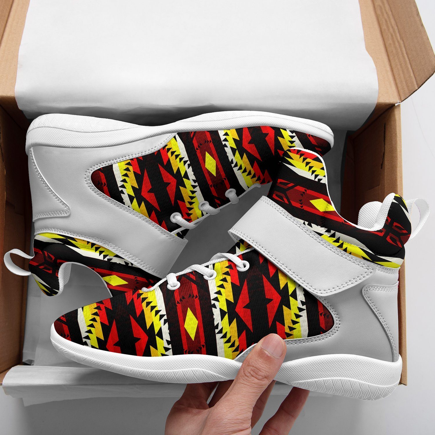 Canyon War Party Ipottaa Basketball / Sport High Top Shoes - White Sole 49 Dzine