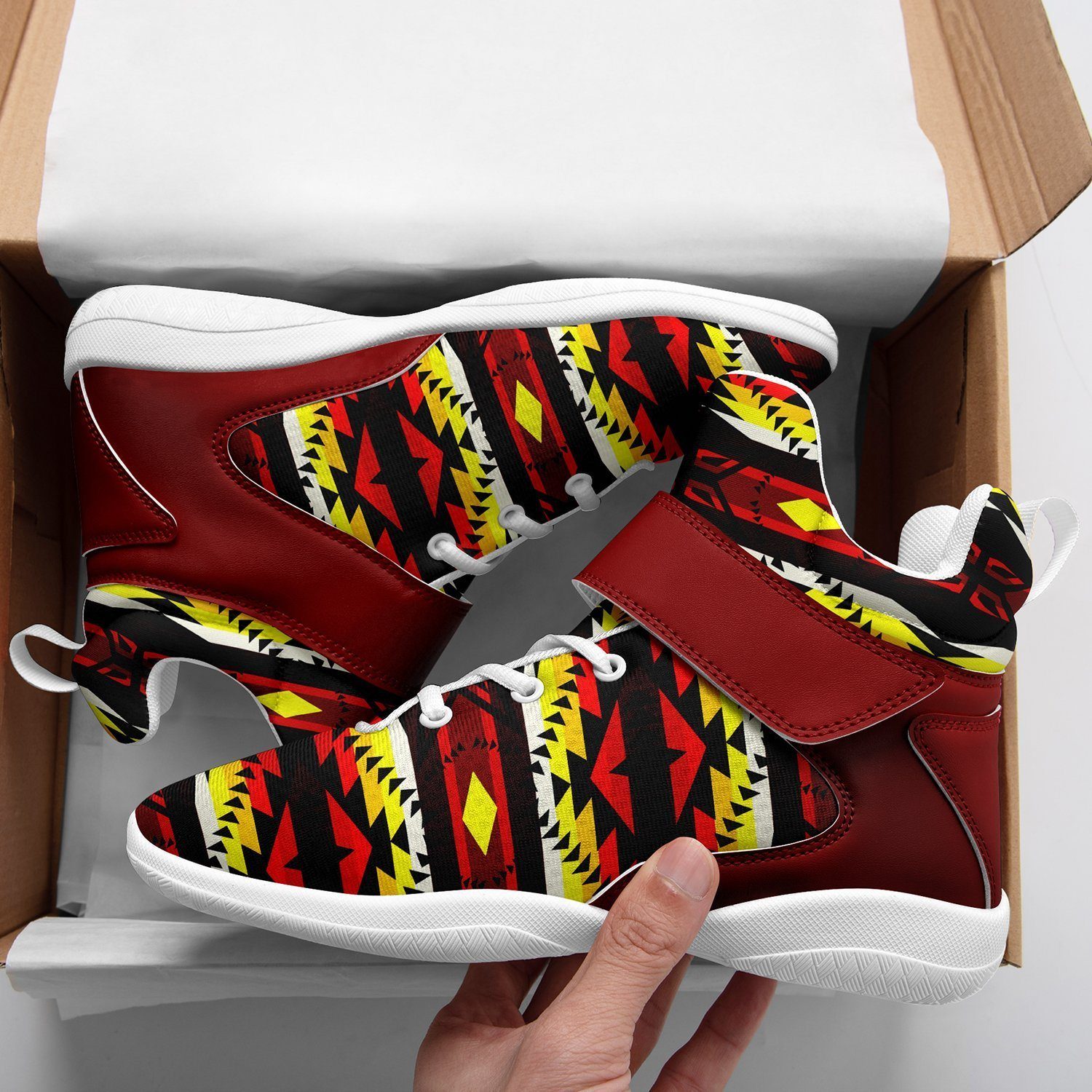 Canyon War Party Ipottaa Basketball / Sport High Top Shoes - White Sole 49 Dzine