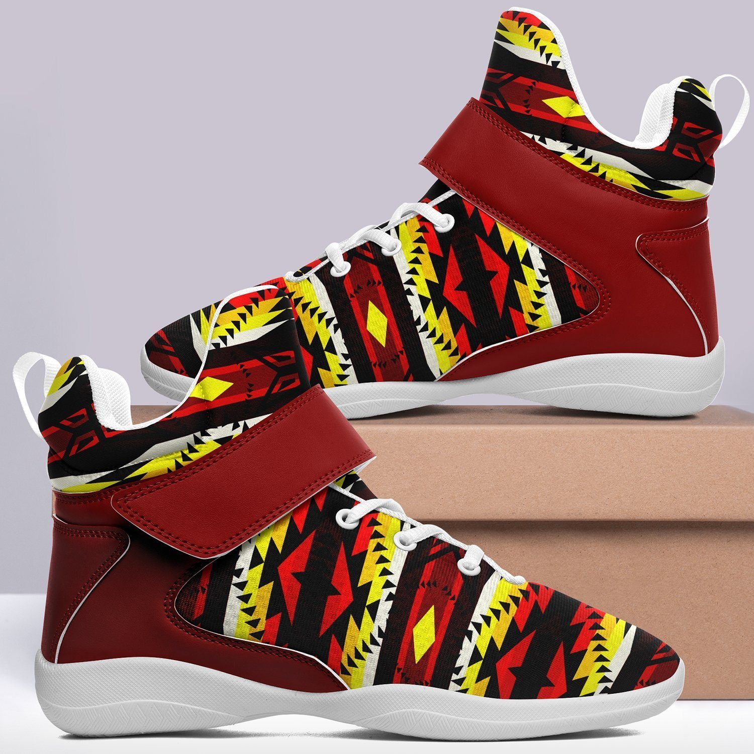 Canyon War Party Ipottaa Basketball / Sport High Top Shoes - White Sole 49 Dzine