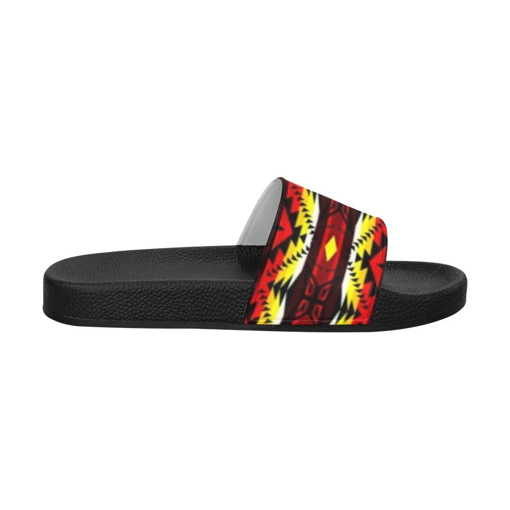 Canyon War Party Men's Slide Sandals (Model 057) Men's Slide Sandals (057) e-joyer