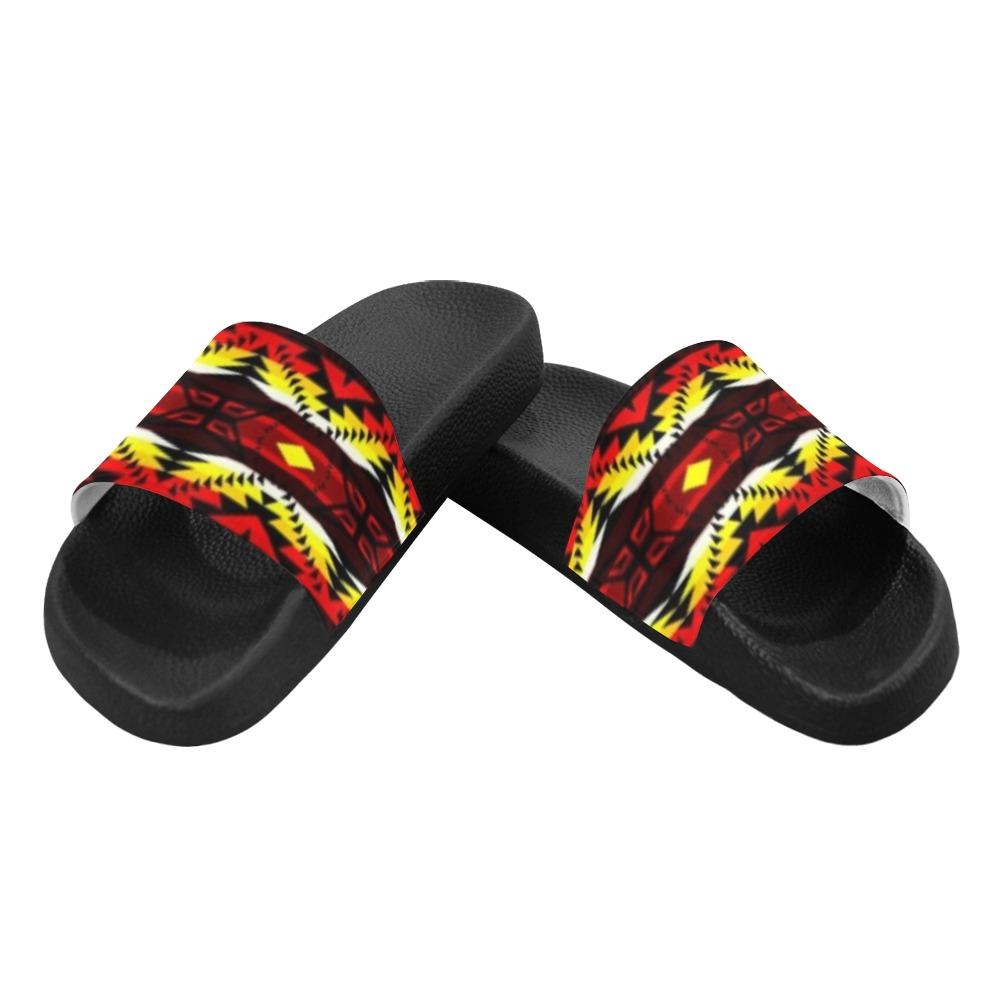 Canyon War Party Women's Slide Sandals (Model 057) Women's Slide Sandals (057) e-joyer