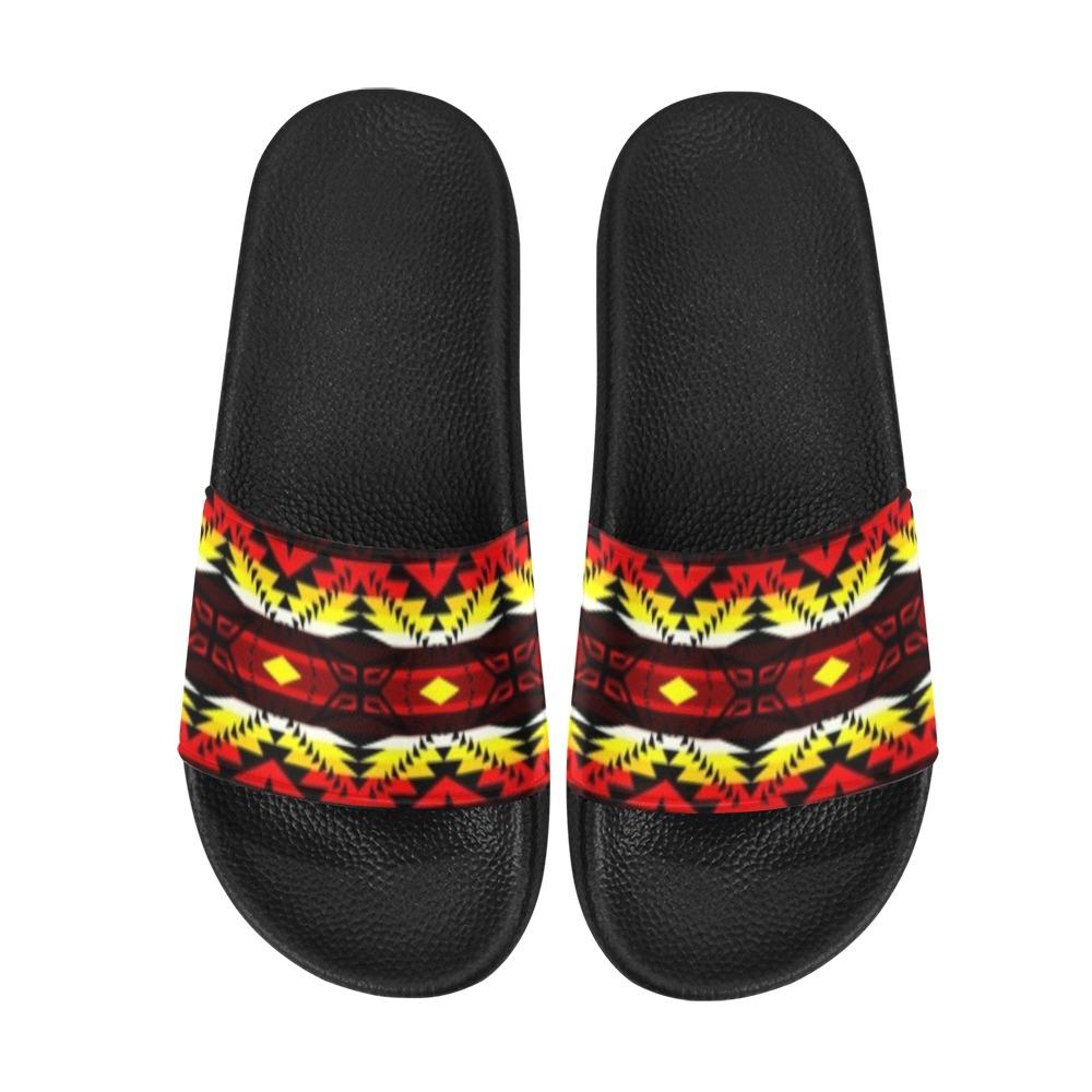 Canyon War Party Women's Slide Sandals (Model 057) Women's Slide Sandals (057) e-joyer