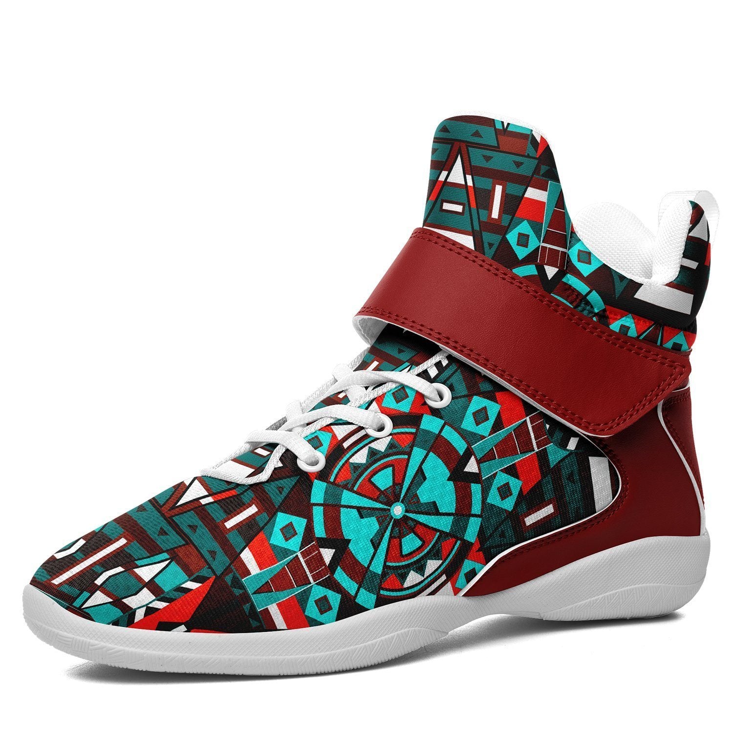 Captive Winter II Kid's Ipottaa Basketball / Sport High Top Shoes 49 Dzine US Child 12.5 / EUR 30 White Sole with Dark Red Strap