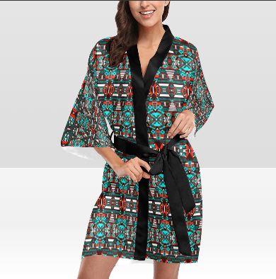 Captive Winter Kimono Robe Artsadd