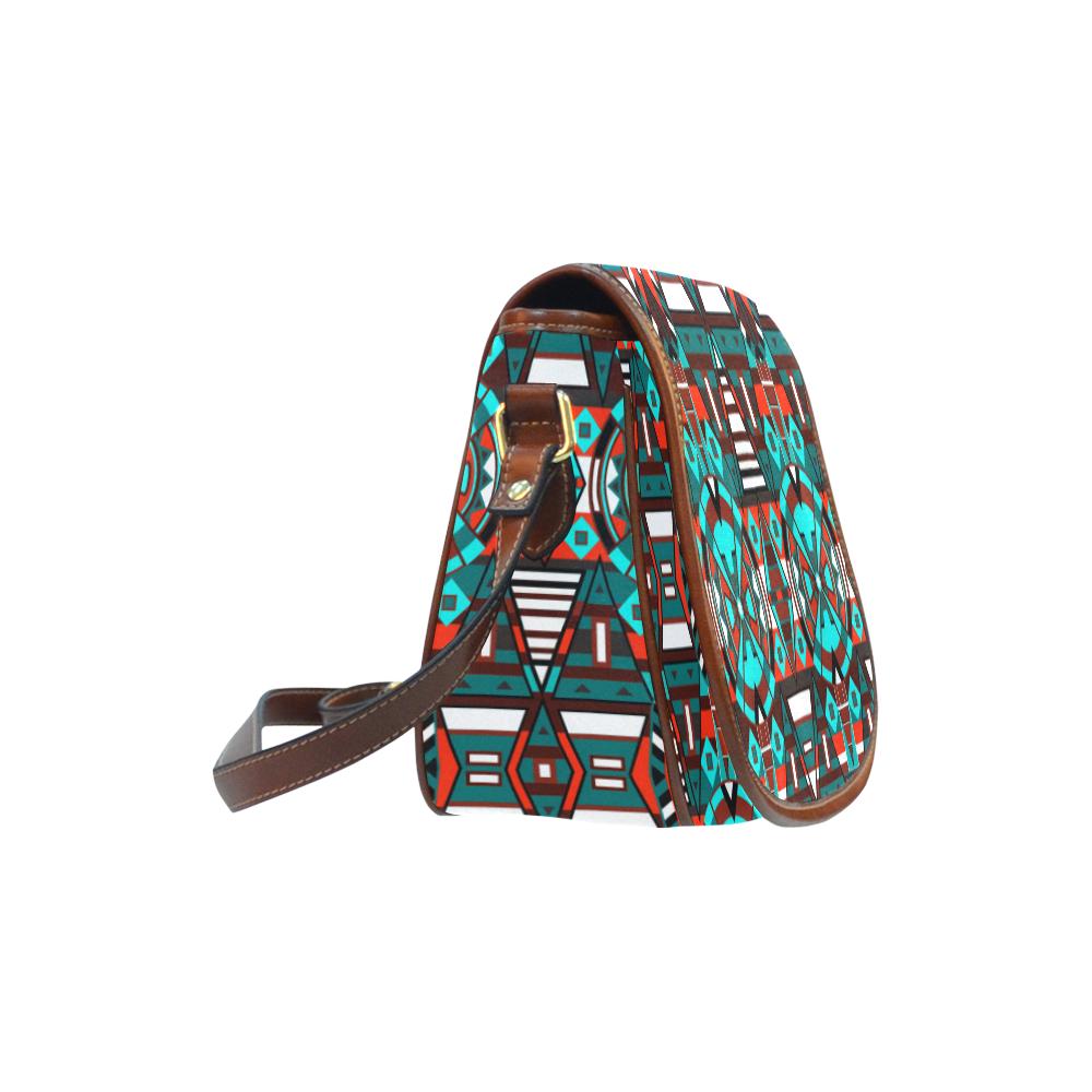 Captive Winter Saddle Bag/Small (Model 1649) Full Customization Saddle Bag/Small (Full Customization) e-joyer