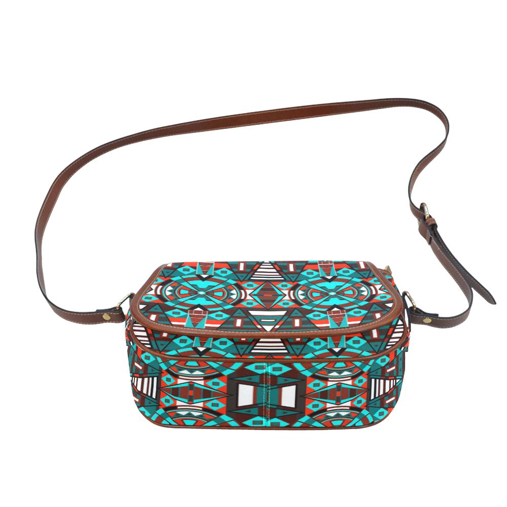 Captive Winter Saddle Bag/Small (Model 1649) Full Customization Saddle Bag/Small (Full Customization) e-joyer