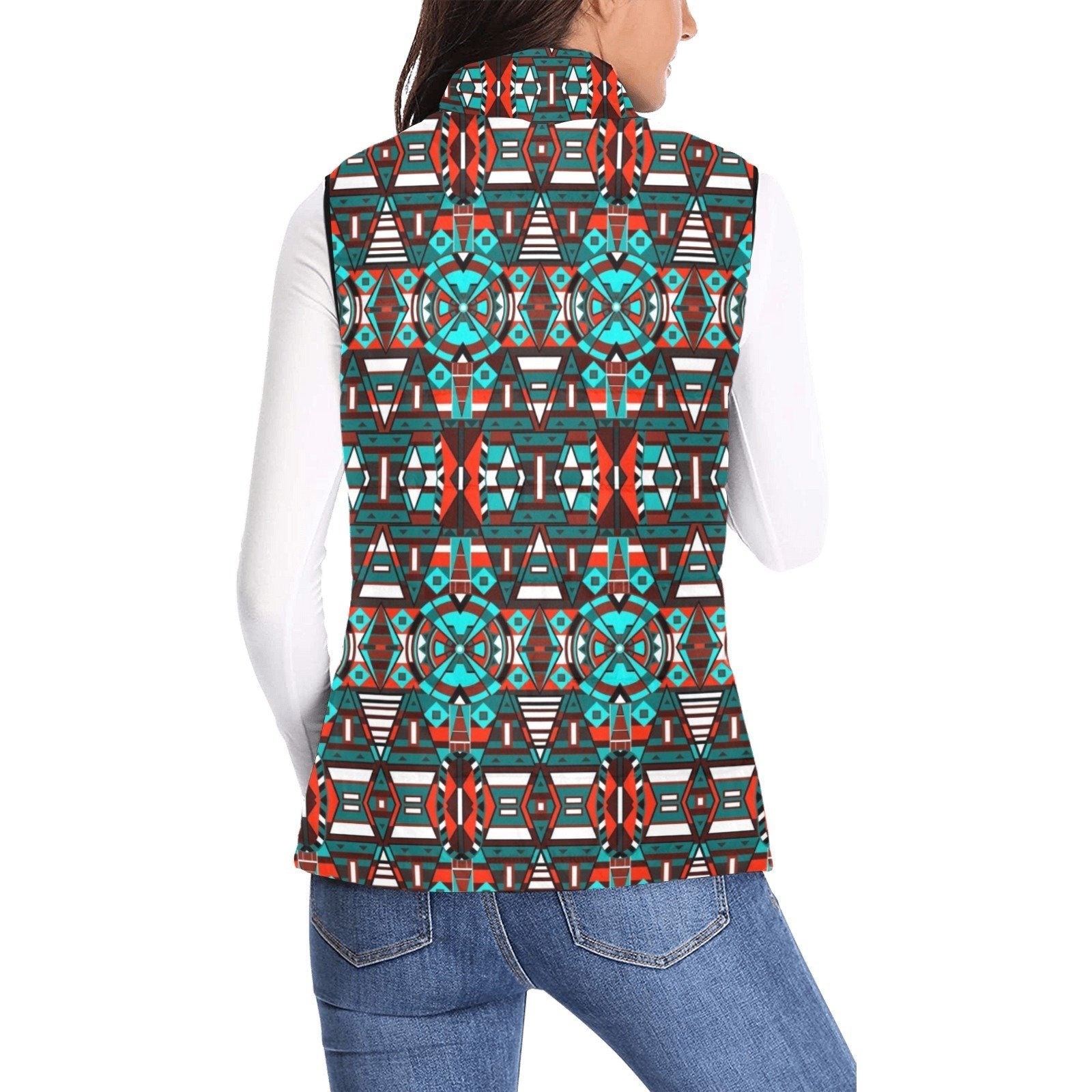 Captive Winter Women's Padded Vest Jacket (Model H44) Women's Padded Vest Jacket (H44) e-joyer