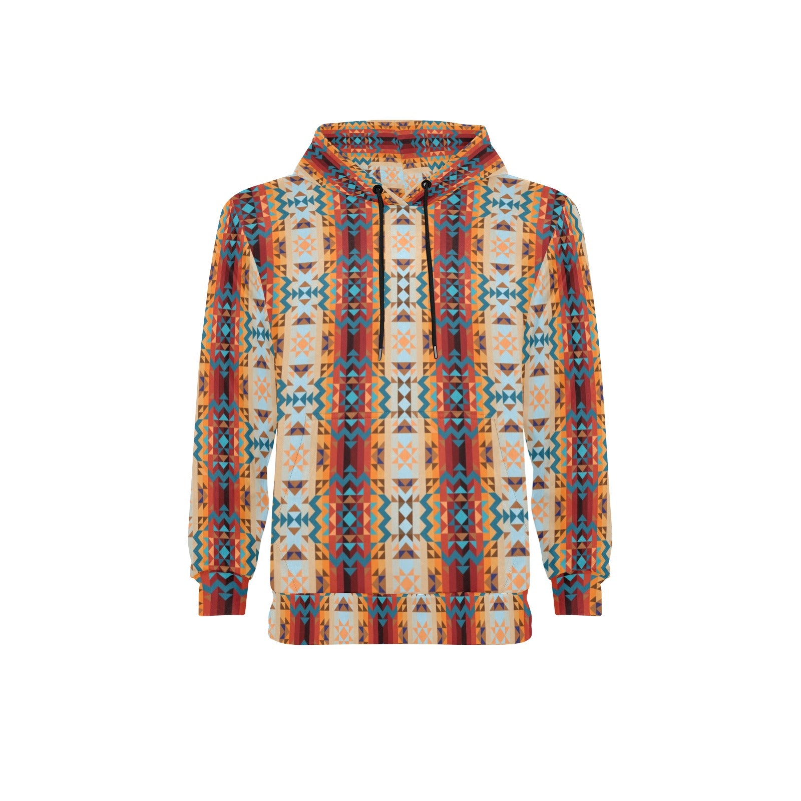 Dark Sandway Men's Long Sleeve Fleece Hoodie