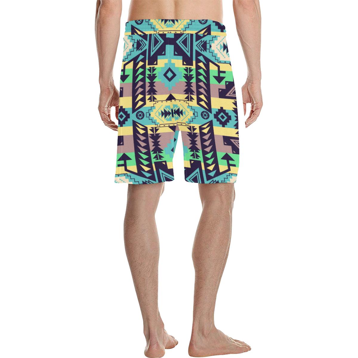 Chiefs Mountain 100 Men's All Over Print Casual Shorts (Model L23) Men's Casual Shorts (L23) e-joyer