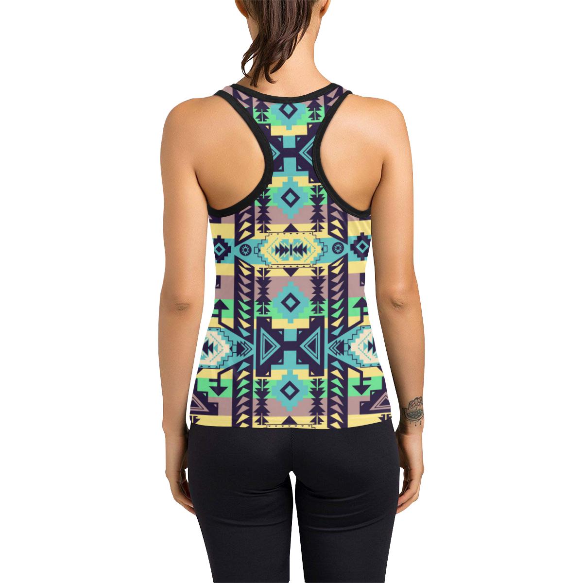 Chiefs Mountain 100 Women's Racerback Tank Top (Model T60) Racerback Tank Top (T60) e-joyer