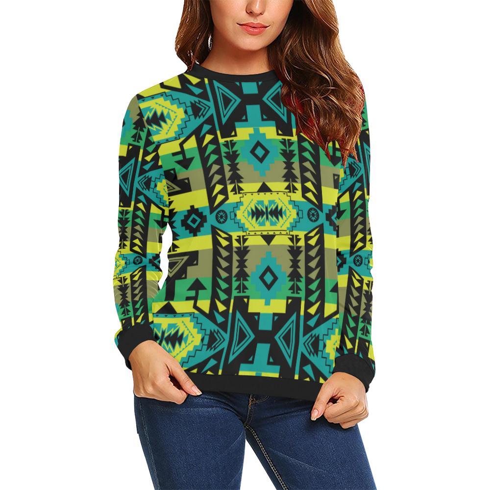 Chiefs Mountain All Over Print Crewneck Sweatshirt for Women (Model H18) Crewneck Sweatshirt for Women (H18) e-joyer