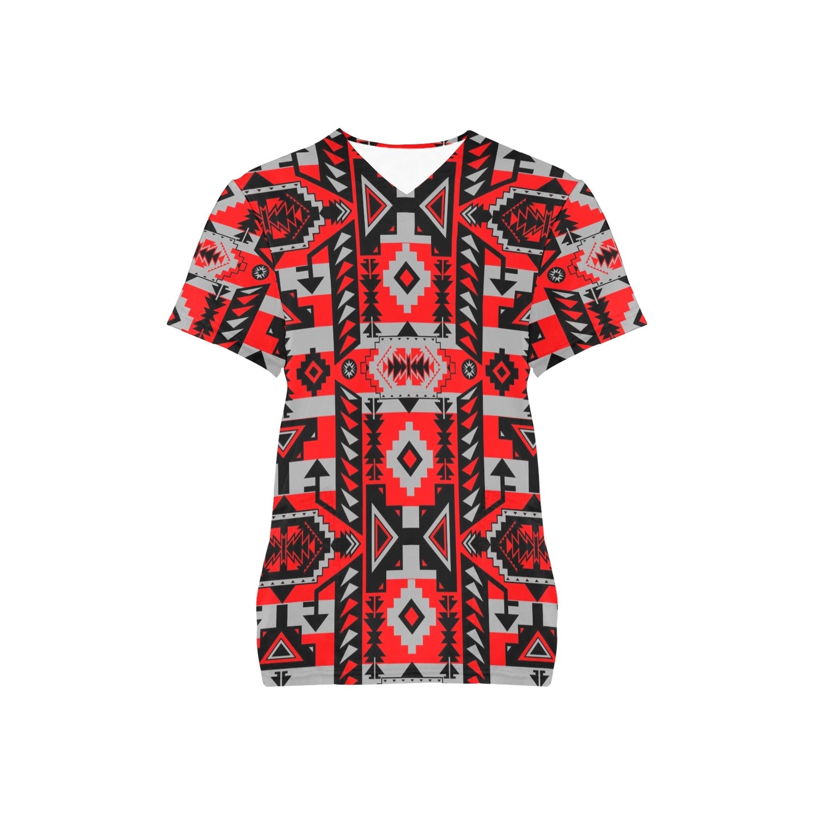 Chiefs Mountain Candy Sierra All Over Print Scrub Top Scrub Top e-joyer