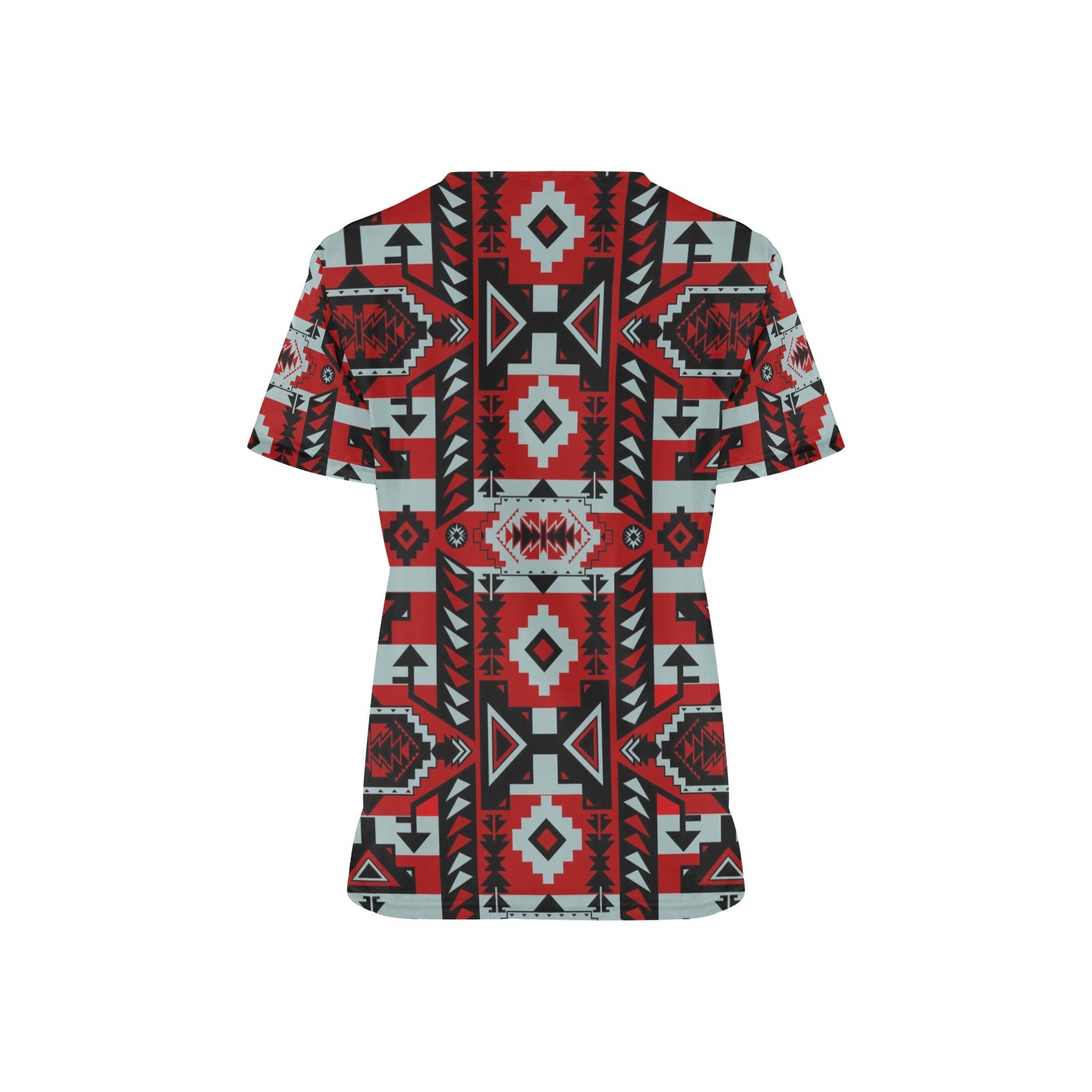 Chiefs Mountain Candy Sierra Dark All Over Print Scrub Top Scrub Top e-joyer