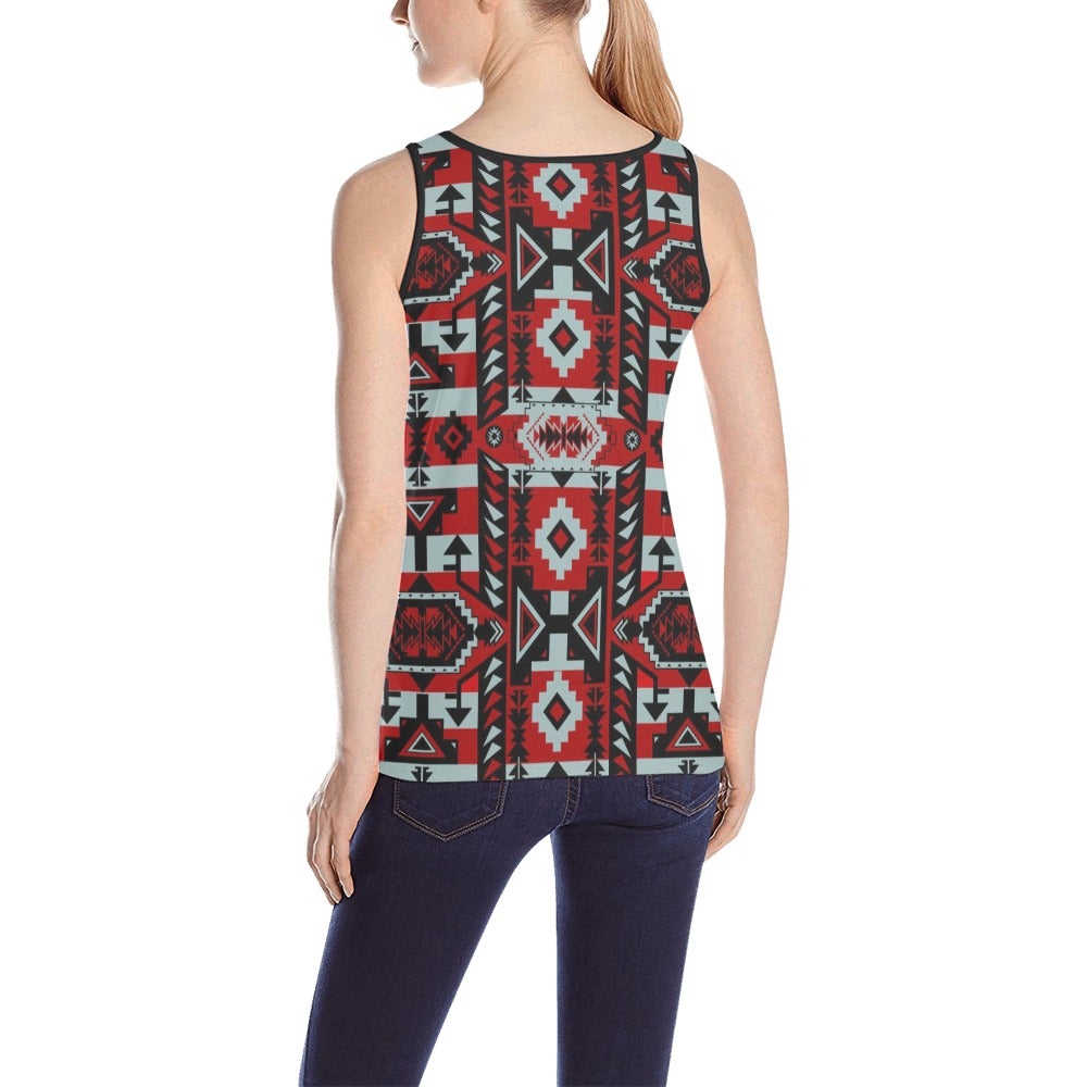 Chiefs Mountain Candy Sierra Dark All Over Print Tank Top for Women (Model T43) All Over Print Tank Top for Women (T43) e-joyer
