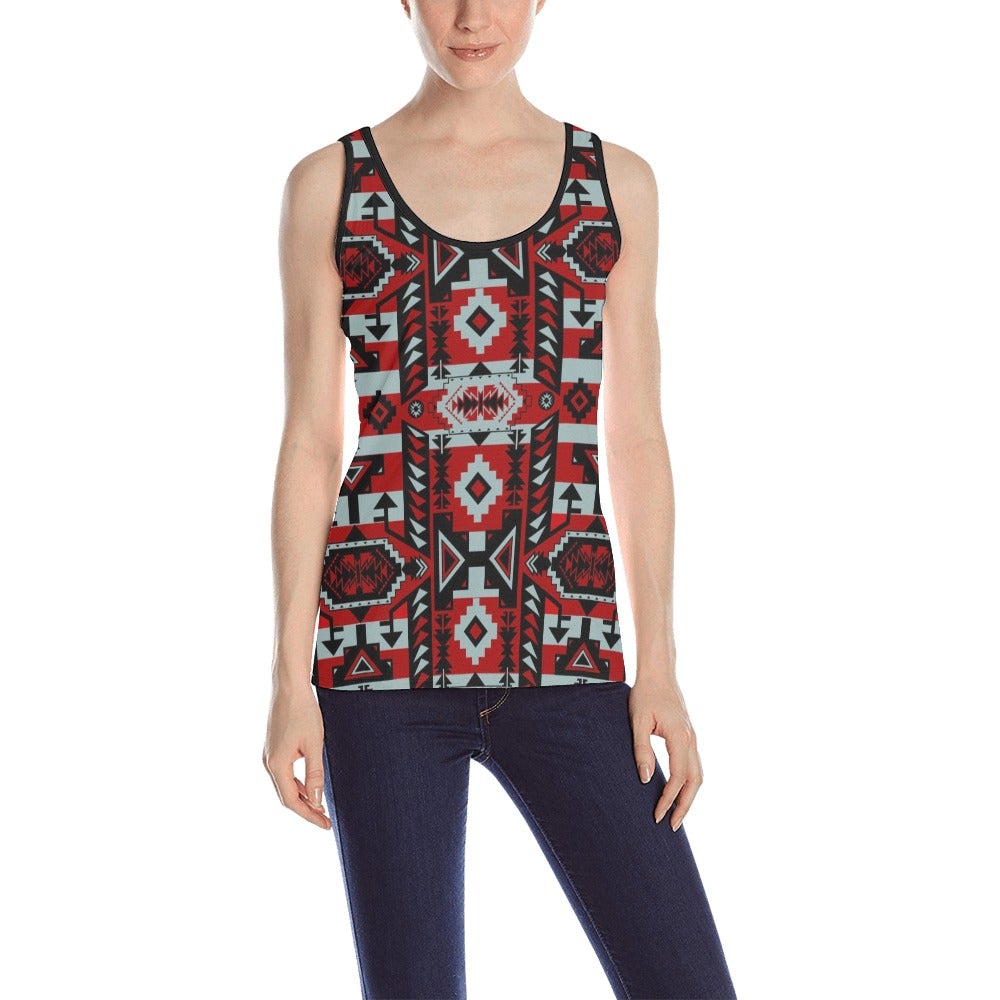 Chiefs Mountain Candy Sierra Dark All Over Print Tank Top for Women (Model T43) All Over Print Tank Top for Women (T43) e-joyer