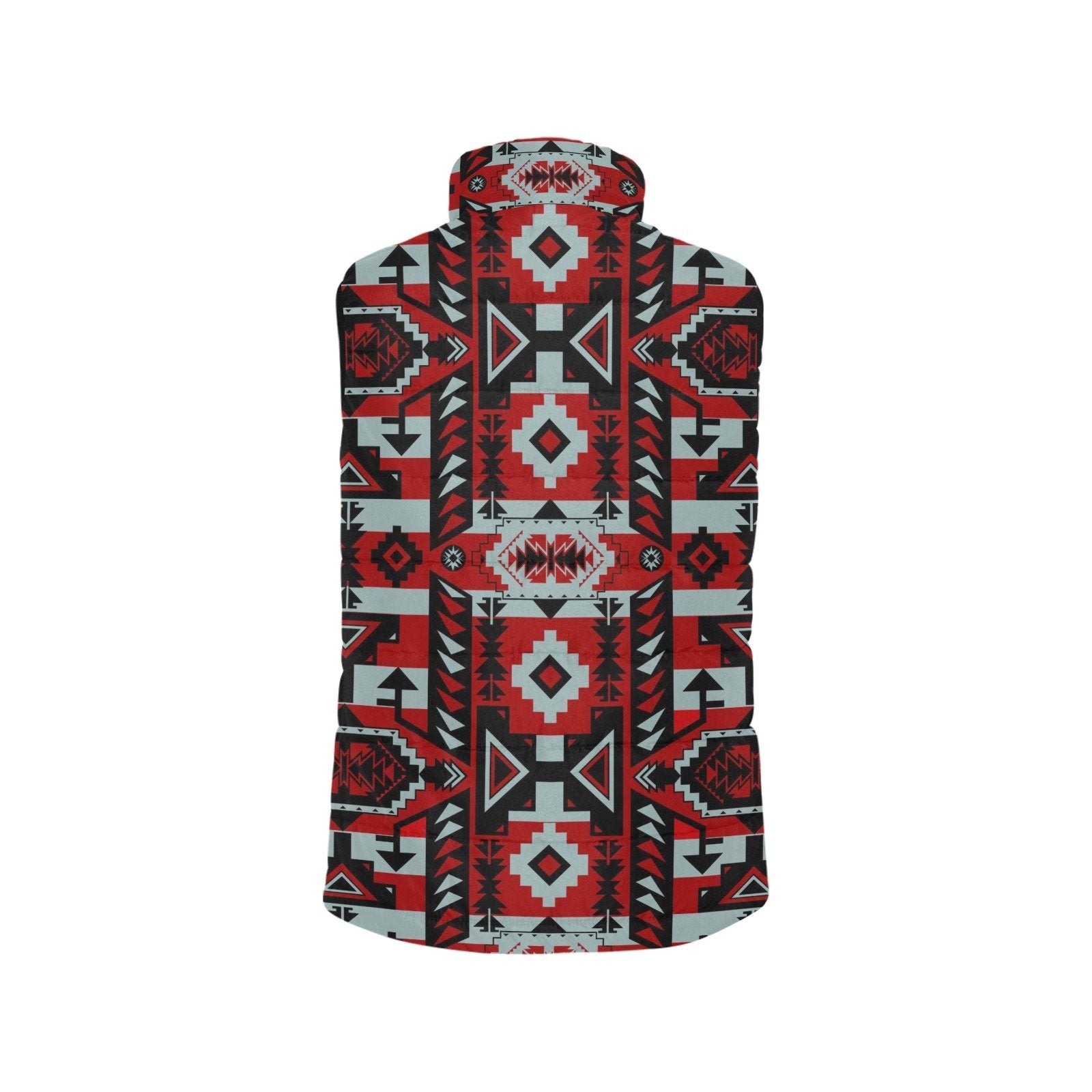 Chiefs Mountain Candy Sierra-Dark Women's Padded Vest Jacket (Model H44) Women's Padded Vest Jacket (H44) e-joyer