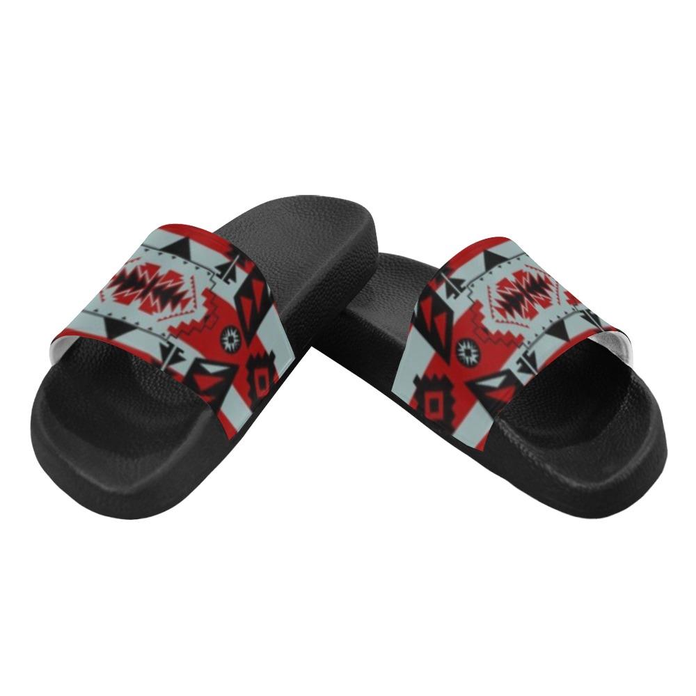 Chiefs Mountain Candy Sierra-Dark Women's Slide Sandals (Model 057) Women's Slide Sandals (057) e-joyer