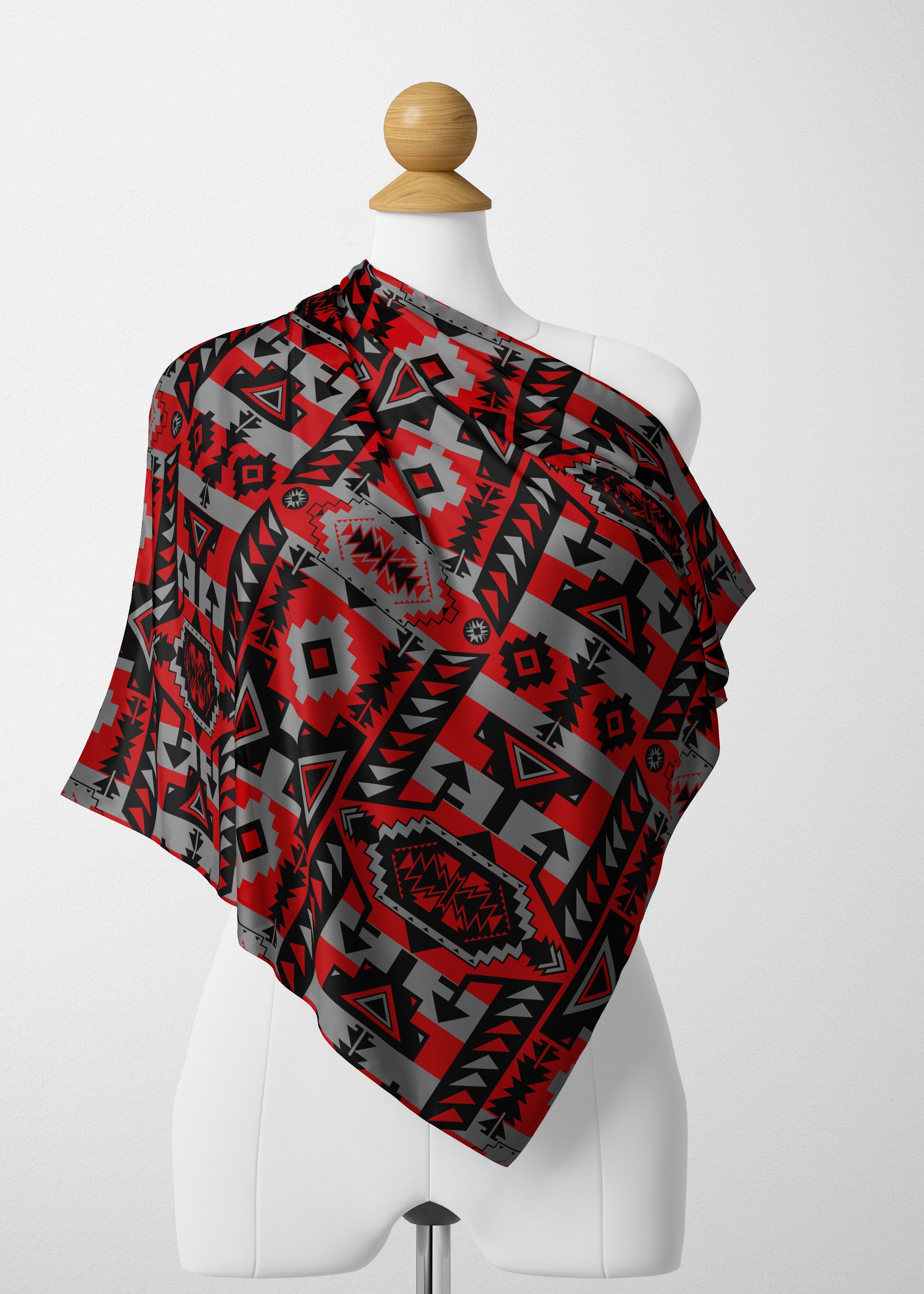 Chiefs Mountain Candy Sierra Satin Shawl Scarf 49 Dzine