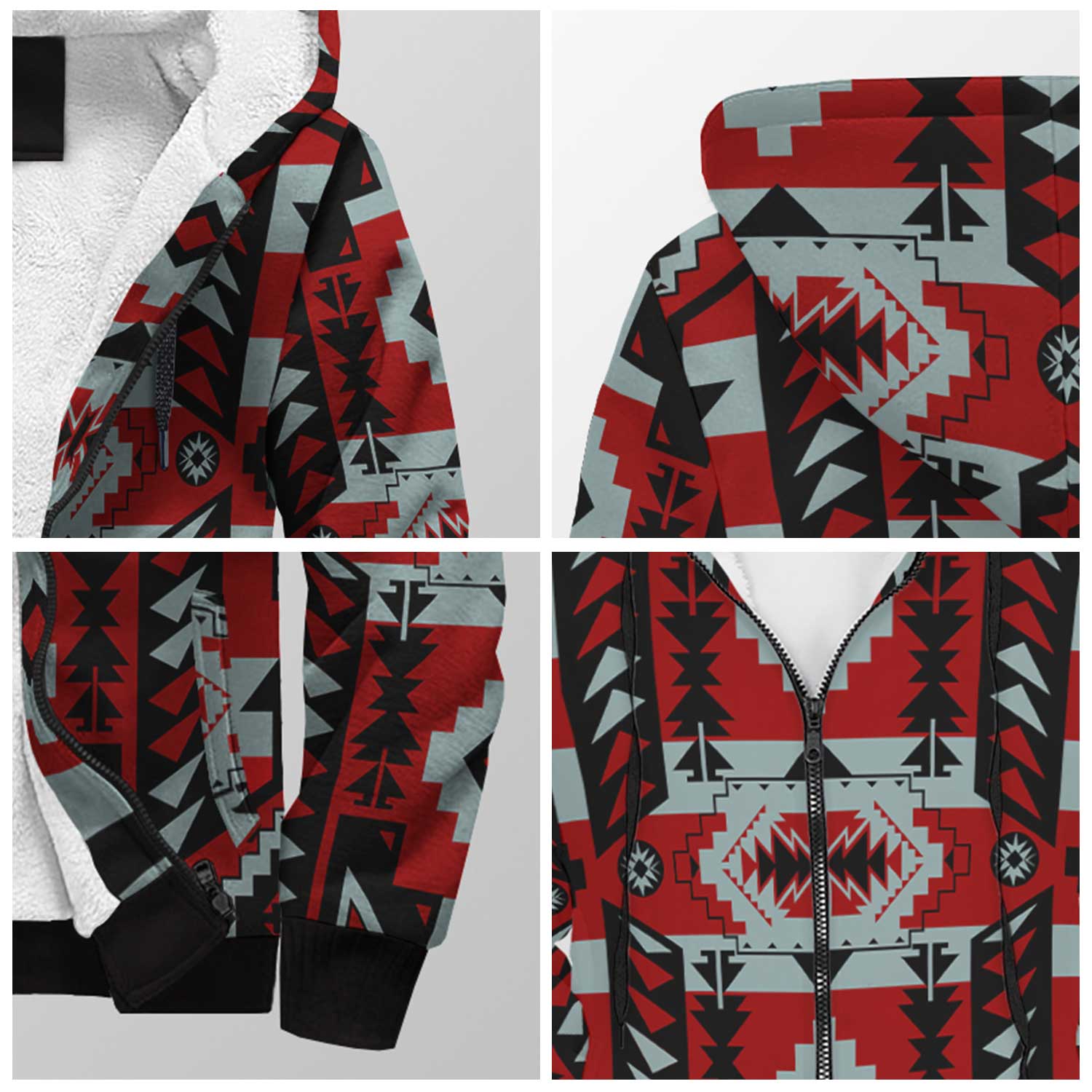 Chiefs Mountain Candy Sierra Sherpa Hoodie 49 Dzine