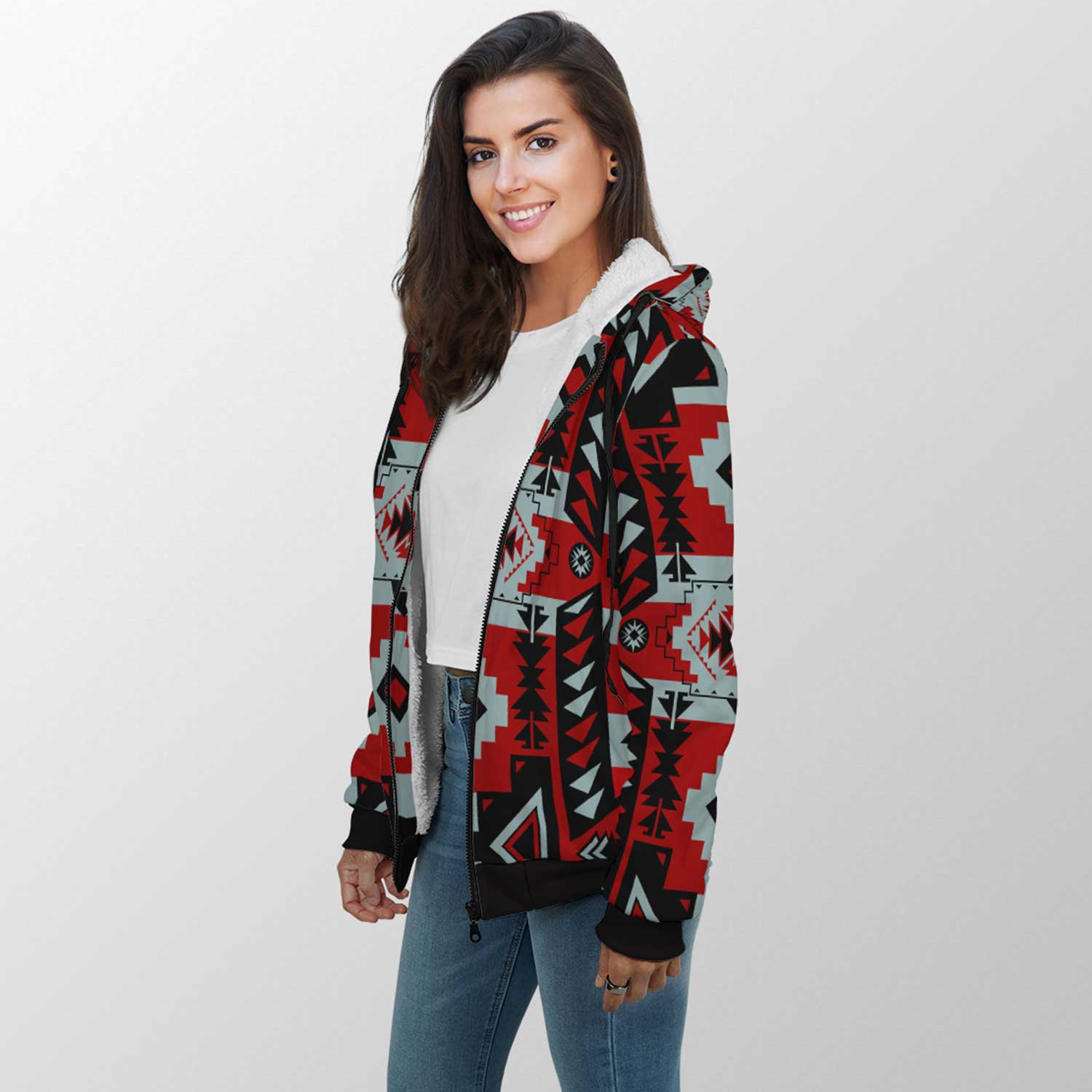 Chiefs Mountain Candy Sierra Sherpa Hoodie 49 Dzine