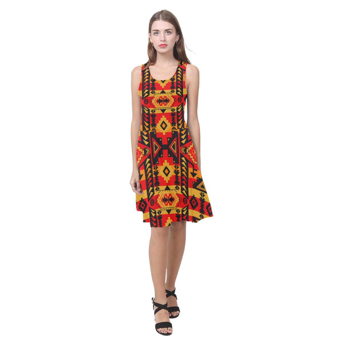 Chiefs Mountain Fire Atalanta Casual Sundress(Model D04) Atalanta Sundress (D04) e-joyer