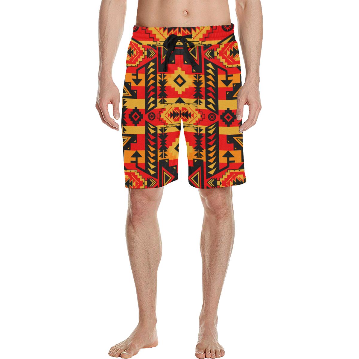 Chiefs Mountain Fire Men's All Over Print Casual Shorts (Model L23) Men's Casual Shorts (L23) e-joyer