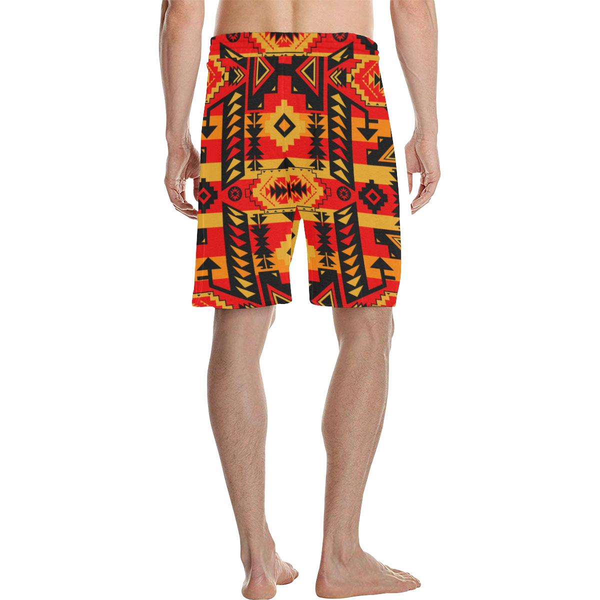 Chiefs Mountain Fire Men's All Over Print Casual Shorts (Model L23) Men's Casual Shorts (L23) e-joyer