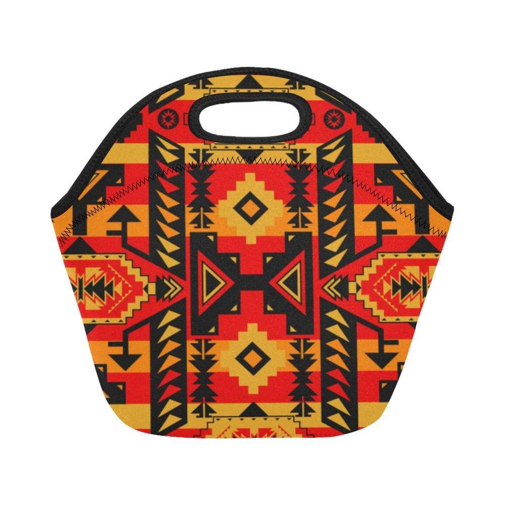 Chiefs Mountain Fire Neoprene Lunch Bag/Small (Model 1669) Neoprene Lunch Bag/Small (1669) e-joyer