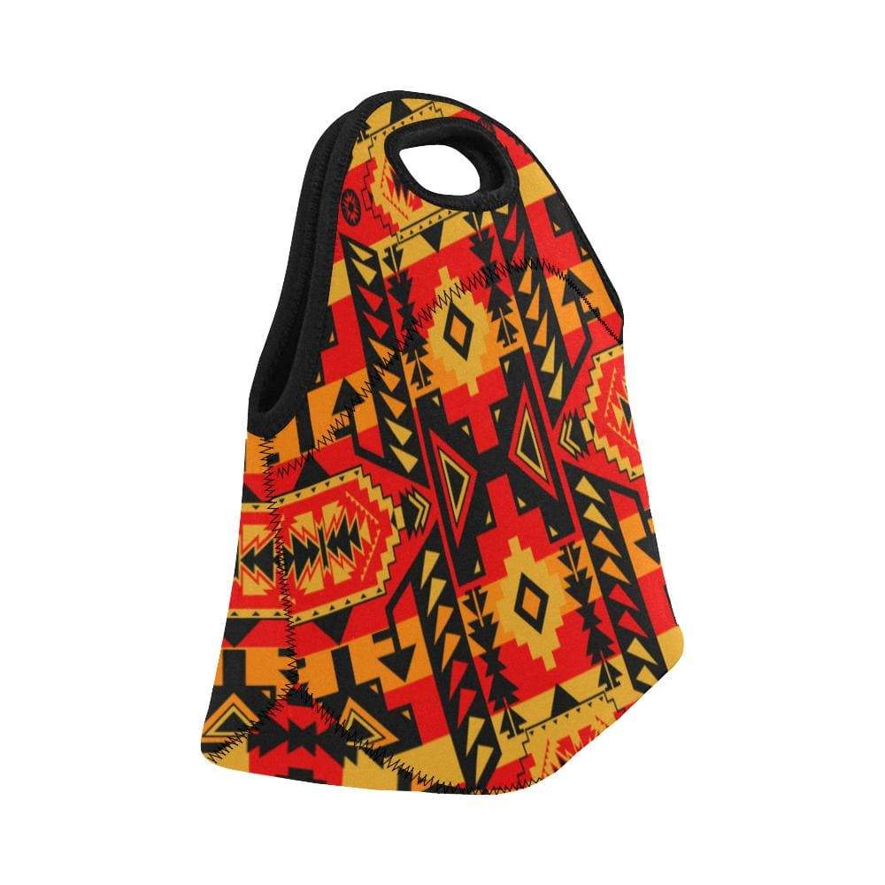 Chiefs Mountain Fire Neoprene Lunch Bag/Small (Model 1669) Neoprene Lunch Bag/Small (1669) e-joyer