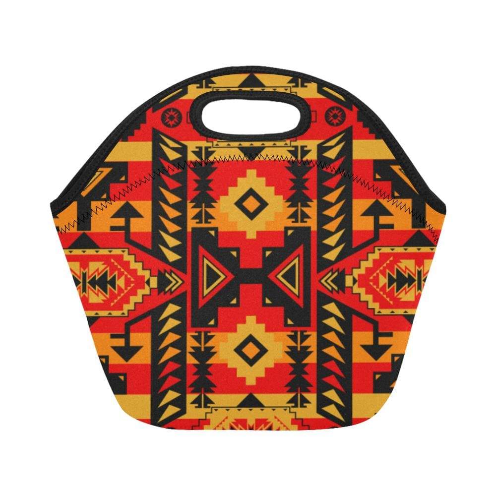 Chiefs Mountain Fire Neoprene Lunch Bag/Small (Model 1669) Neoprene Lunch Bag/Small (1669) e-joyer