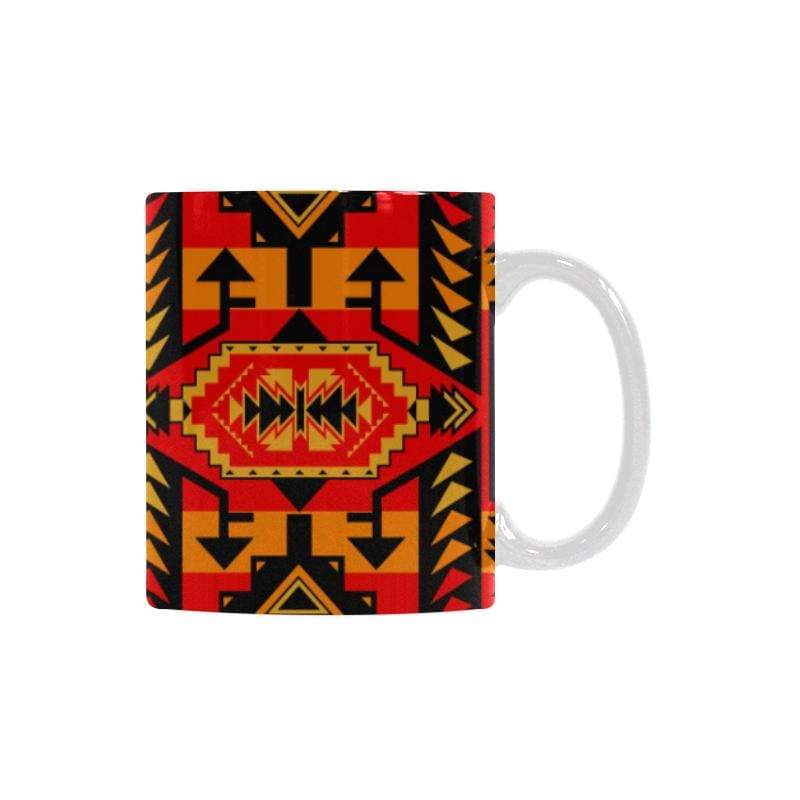 Chiefs Mountain Fire White Mug(11OZ) White Mug e-joyer