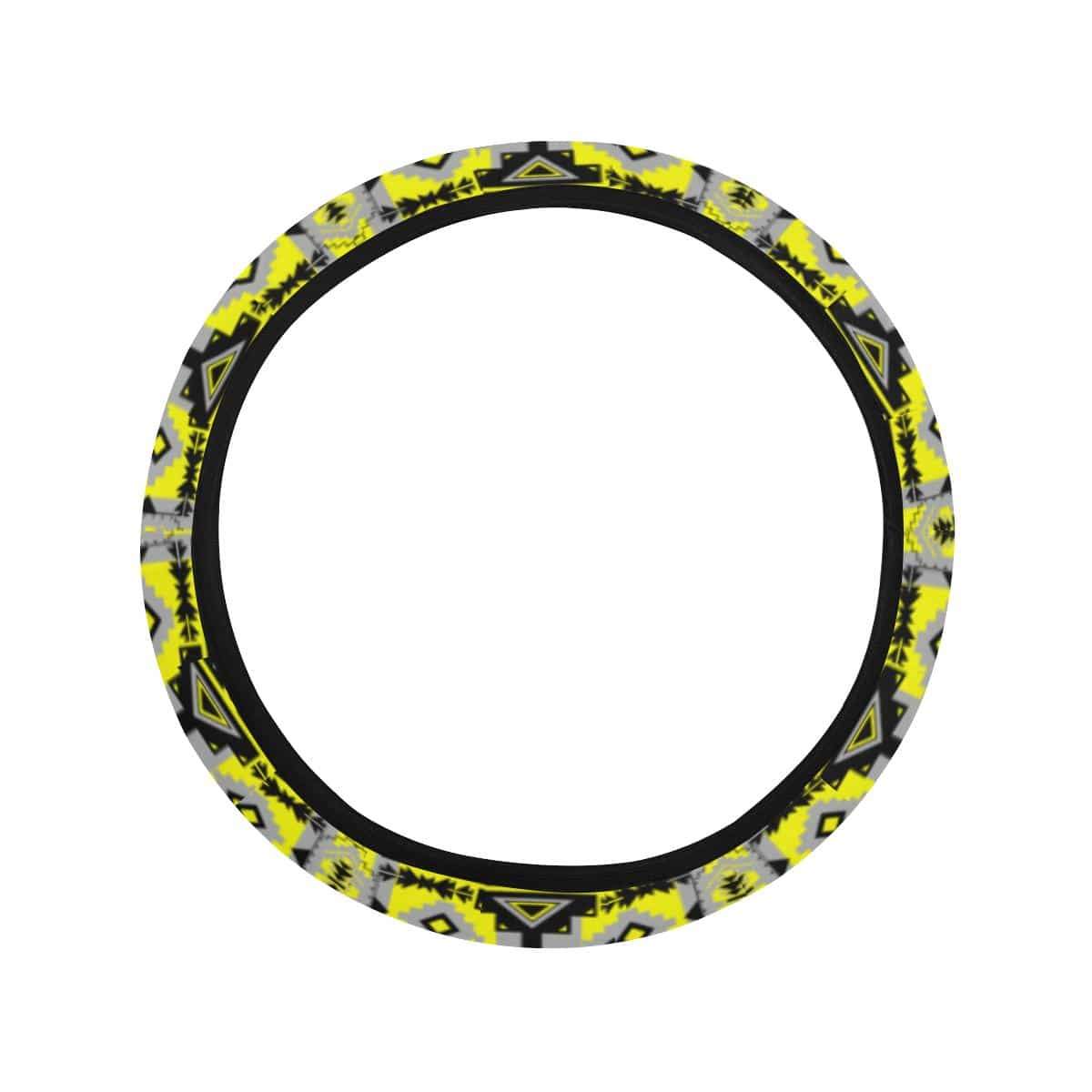 Chiefs Mountain Highlands Steering Wheel Cover with Elastic Edge Steering Wheel Cover with Elastic Edge e-joyer
