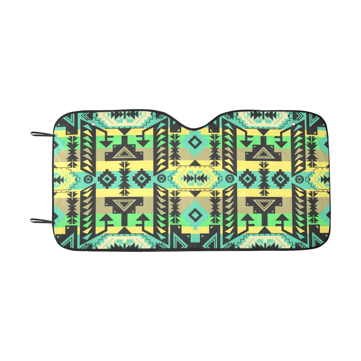 Chiefs Mountain Light Kelly Car Sun Shade 55"x30" Car Sun Shade e-joyer