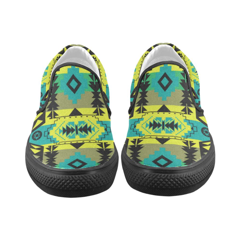 Chiefs Mountain Men's Unusual Slip-on Canvas Shoes (Model 019) Men's Unusual Slip-on Canvas Shoes (019) e-joyer