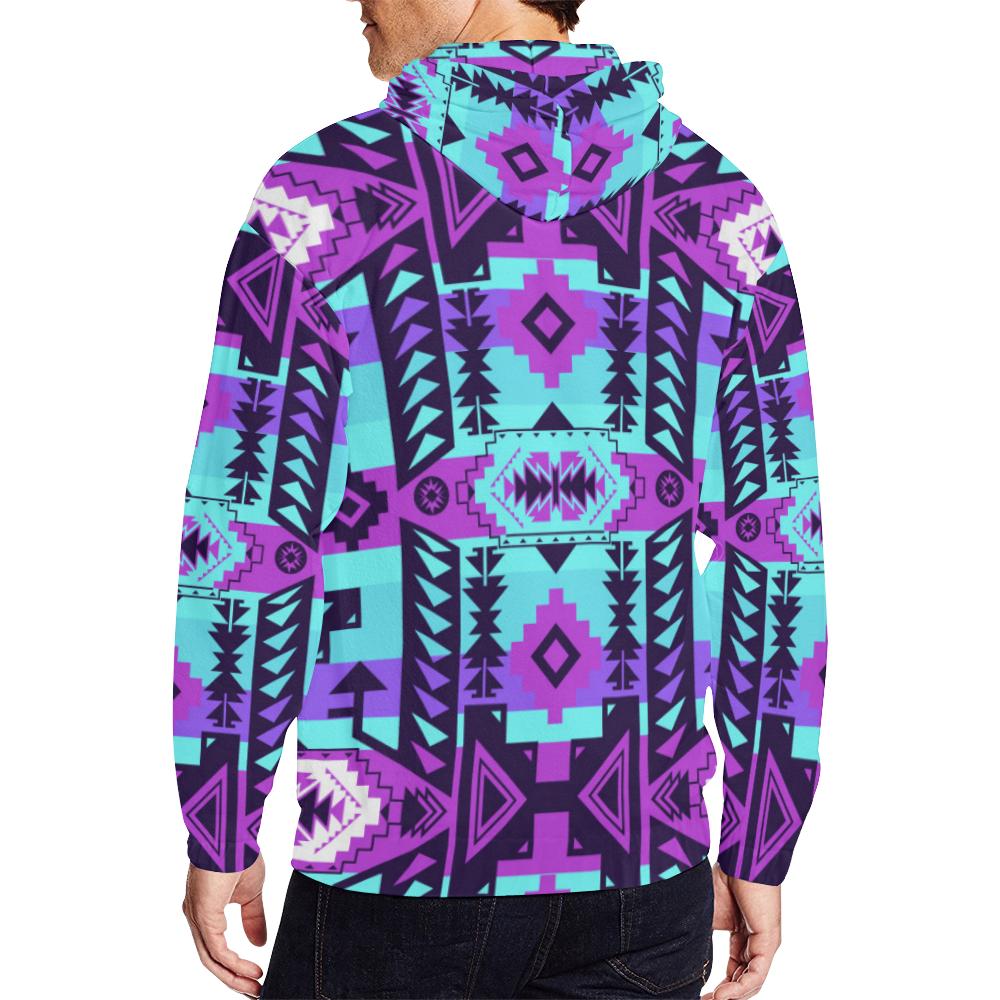 Chiefs Mountain Moon Shadow All Over Print Full Zip Hoodie for Men (Model H14) All Over Print Full Zip Hoodie for Men (H14) e-joyer