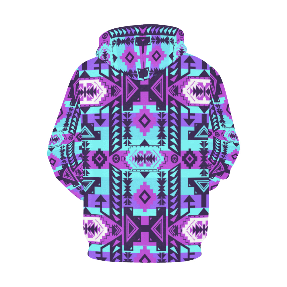 Chiefs Mountain Moon Shadow All Over Print Hoodie for Women (USA Size) (Model H13) All Over Print Hoodie for Women (H13) e-joyer