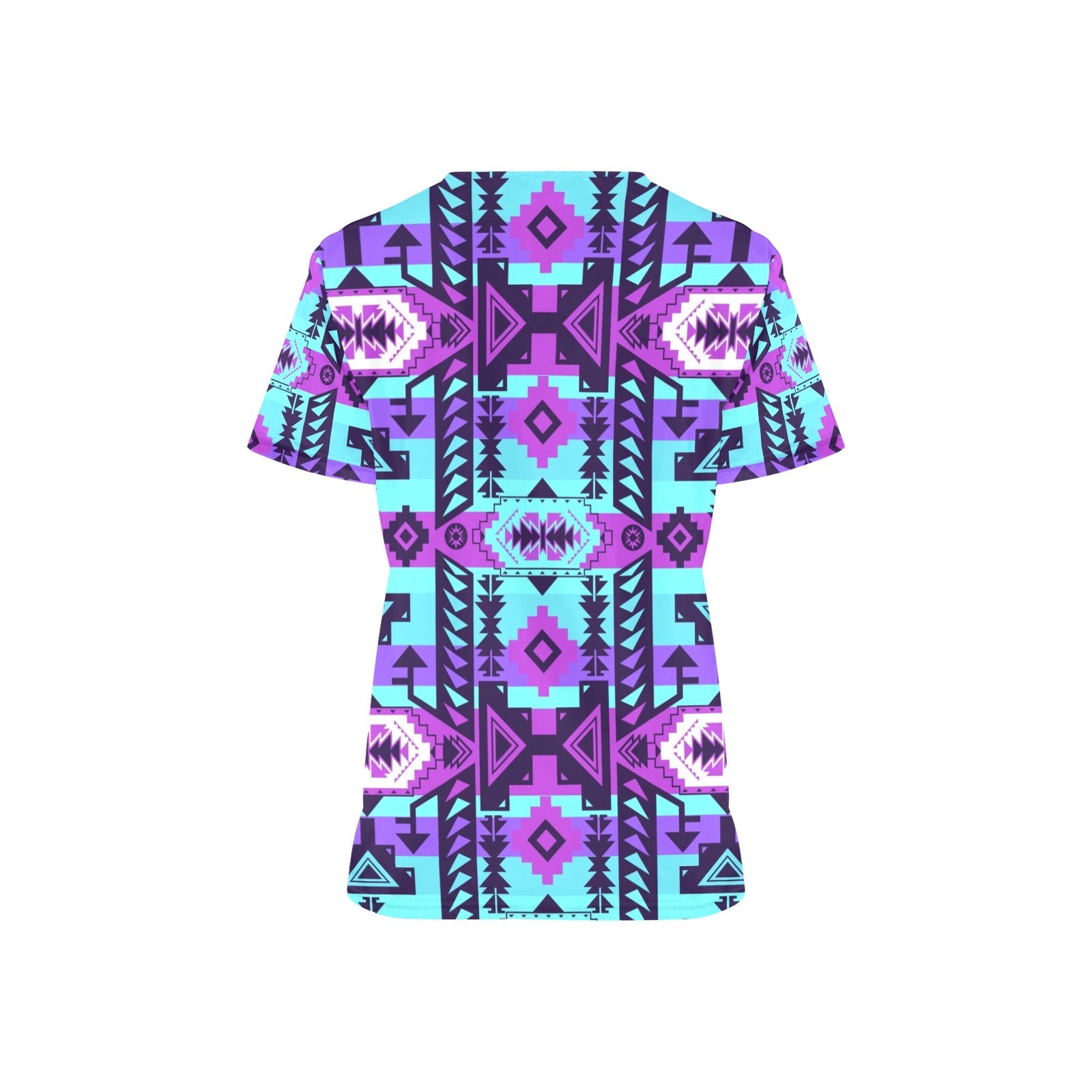 Chiefs Mountain Moon Shadow All Over Print Scrub Top Scrub Top e-joyer